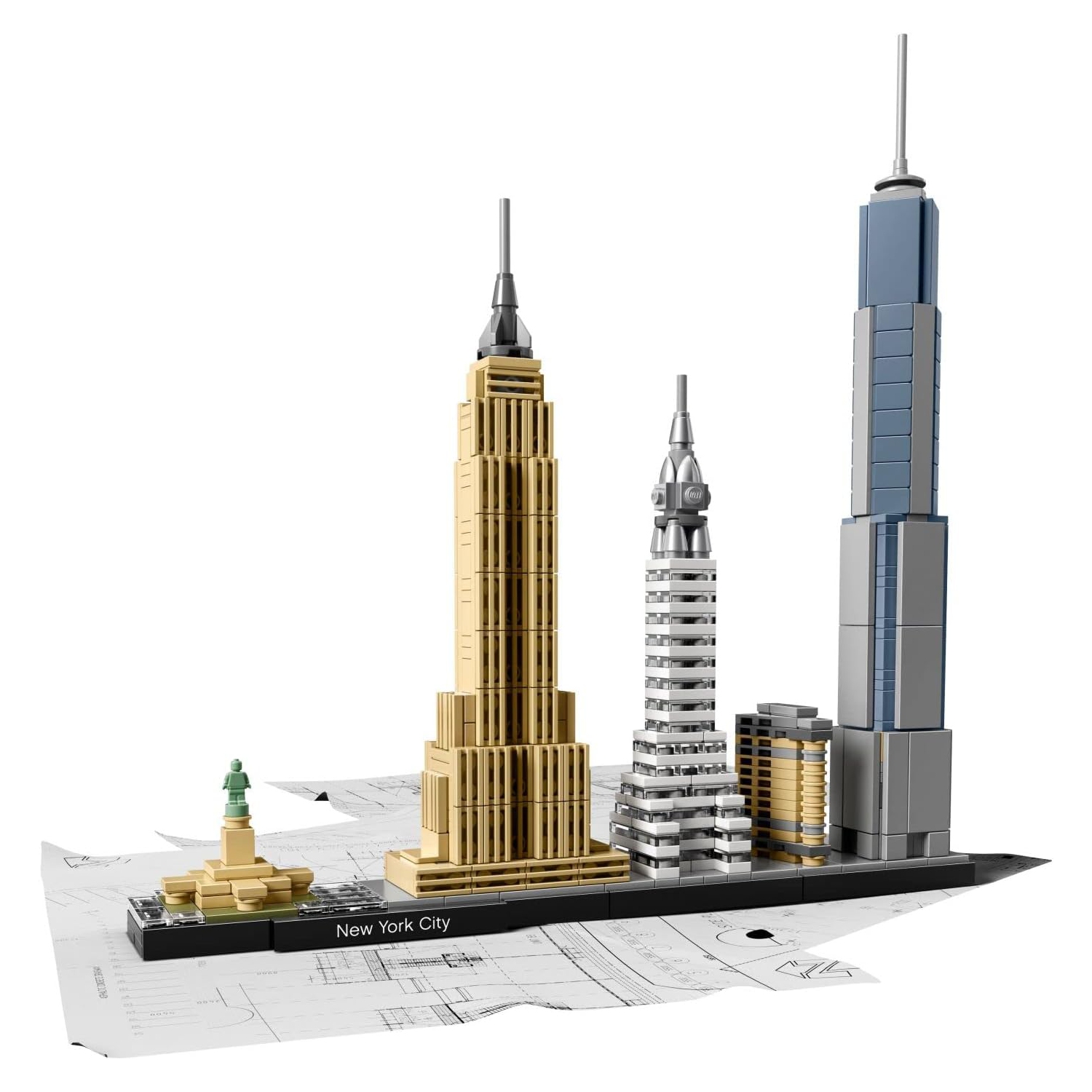 LEGO Architecture - New York City Skyline 21028, ensemble de collection pour adultes à construire, activité créative, idée cadeau de décoration