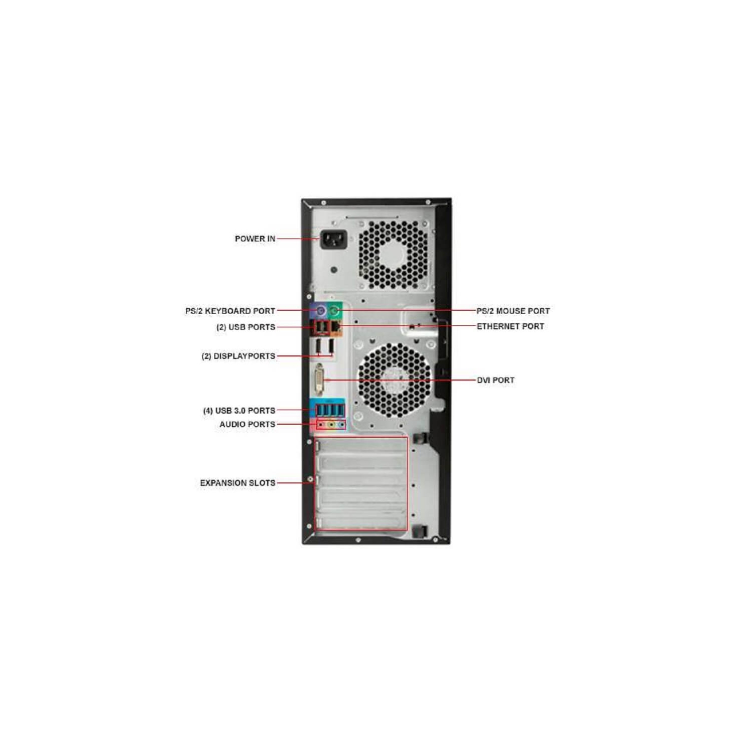 Refurbished (Good) - HP Z240 Tower E3-1270 V5 Quad Core 3.6Ghz 8GB