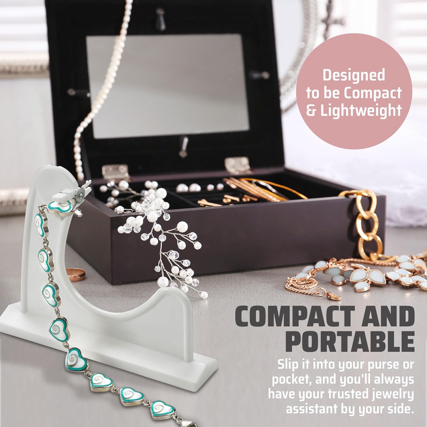 Medca Bracelet Buddy- Jewelry Helper Fastening Aid to Quickly Fasten and Unfasten Bracelets or Watches - 2 Pack