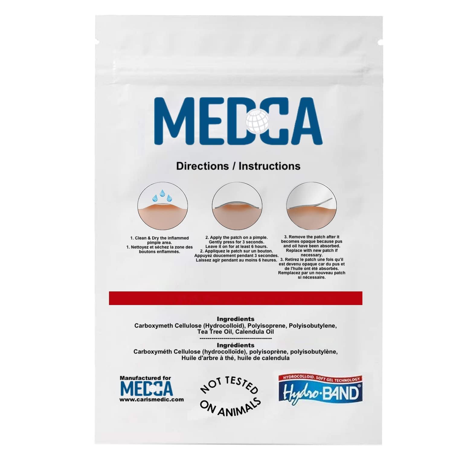 Acne Absorbing Covers - Hydrocolloid Acne Care Bandages 3 Universal Patch Sizes, Acne Blemish Treatment for Face & Skin Spot Pore Patch Conceals,