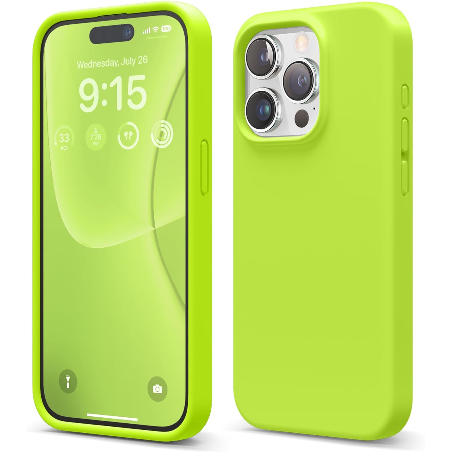 elago Compatible with iPhone 15 Pro Case, Liquid Silicone Case, Full Body Protective Cover, Shockproof, Slim Phone Case, Anti-Scratch Soft Microfiber
