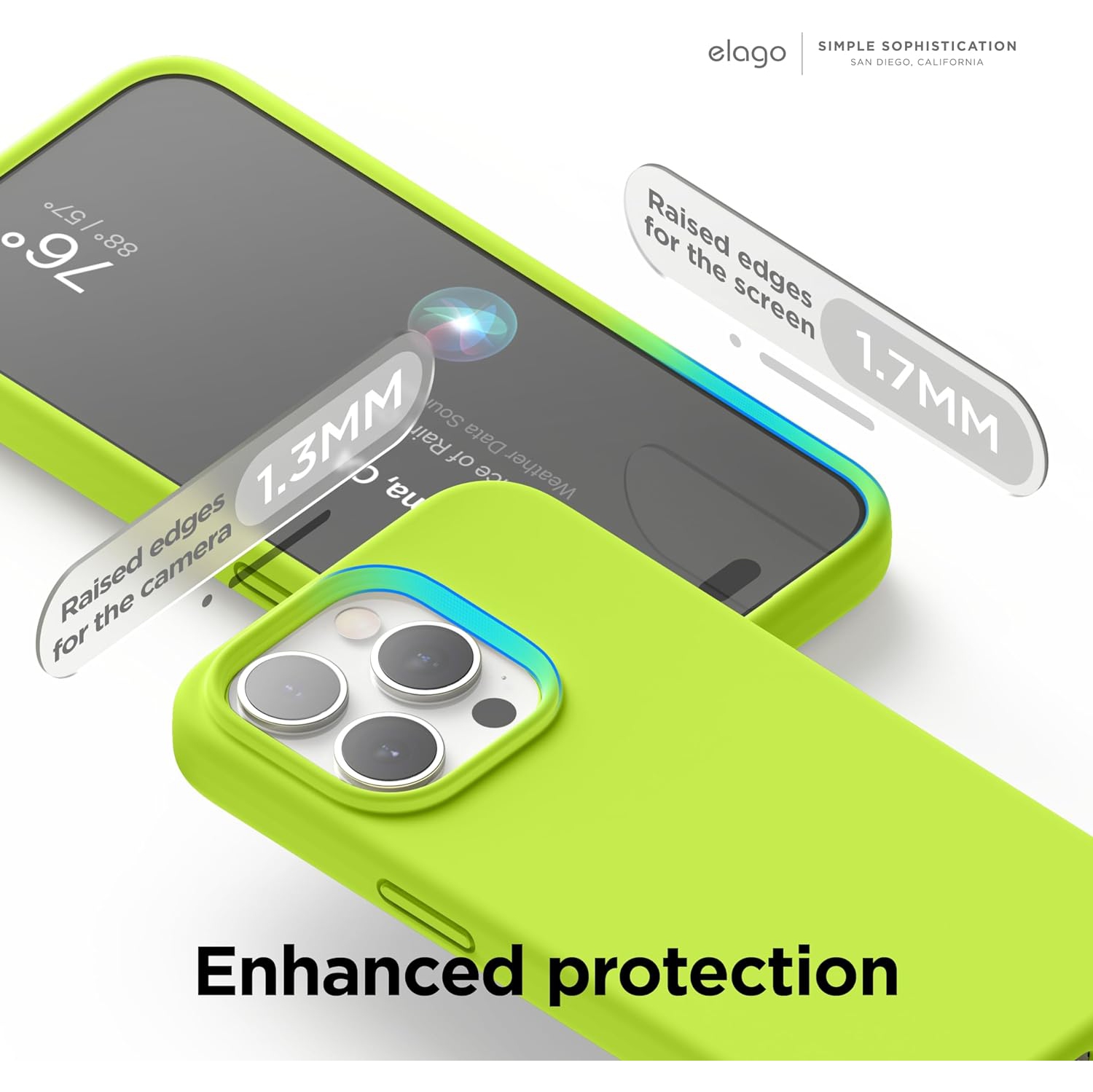 elago Compatible with iPhone 15 Pro Case, Liquid Silicone Case, Full Body Protective Cover, Shockproof, Slim Phone Case, Anti-Scratch Soft Microfiber