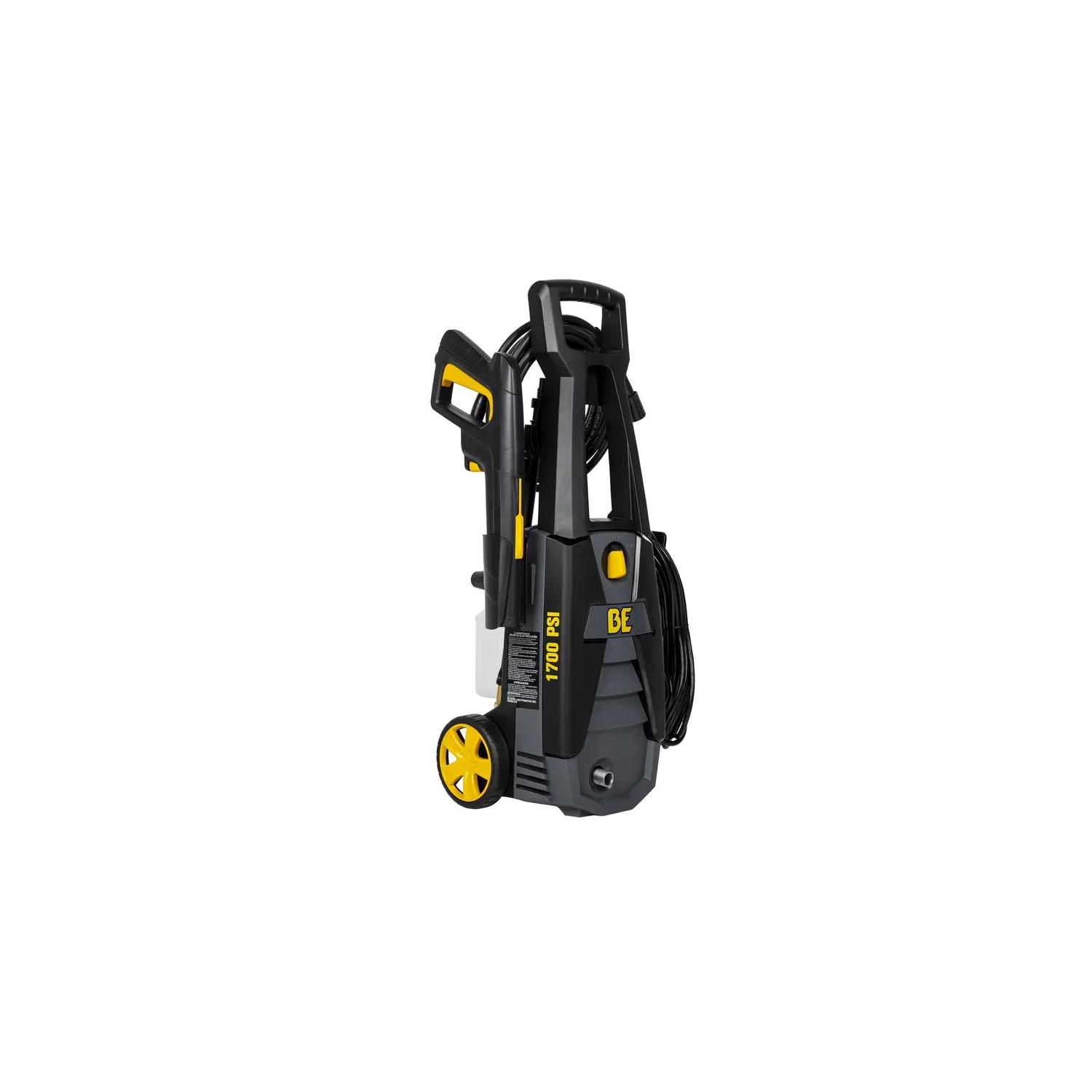 BE Electric Pressure Washer 1,700 PSI - 1.7 GPM Electric Pressure Washer with Powerease Motor and AR Axial Pump