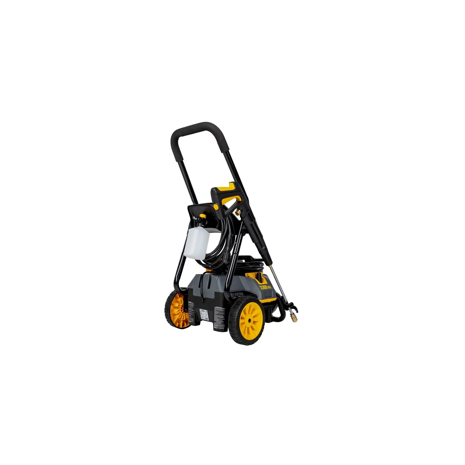 BE Electric Pressure Washer 2.300 lb/po² - pulvérisateur électrique de 1,7 gal/min avec moteur de mise en situation et pompe axiale AR