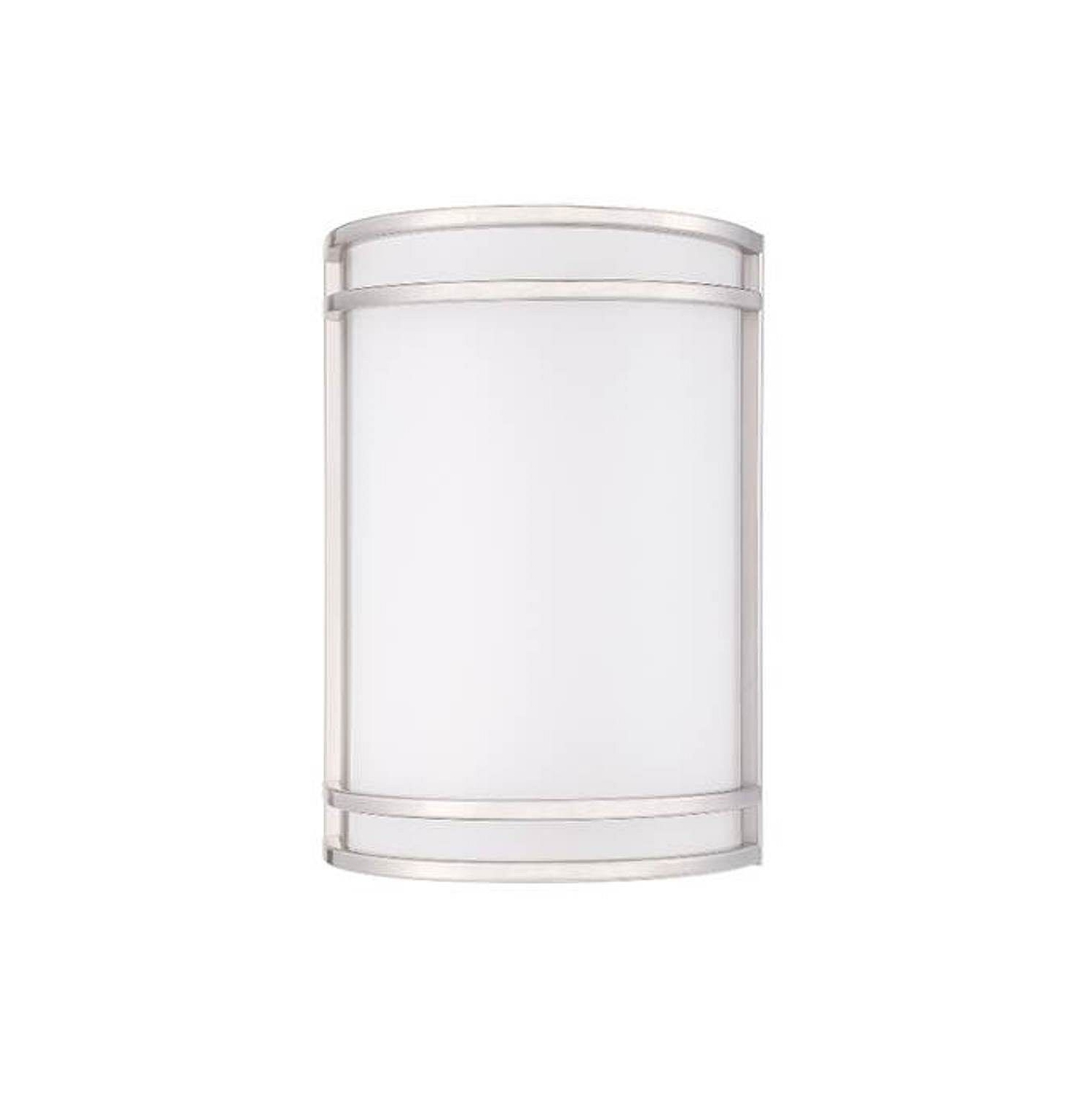 Strak LED Wall Sconce Brush Nickel 15W = 100W 6000K ES Dimmable