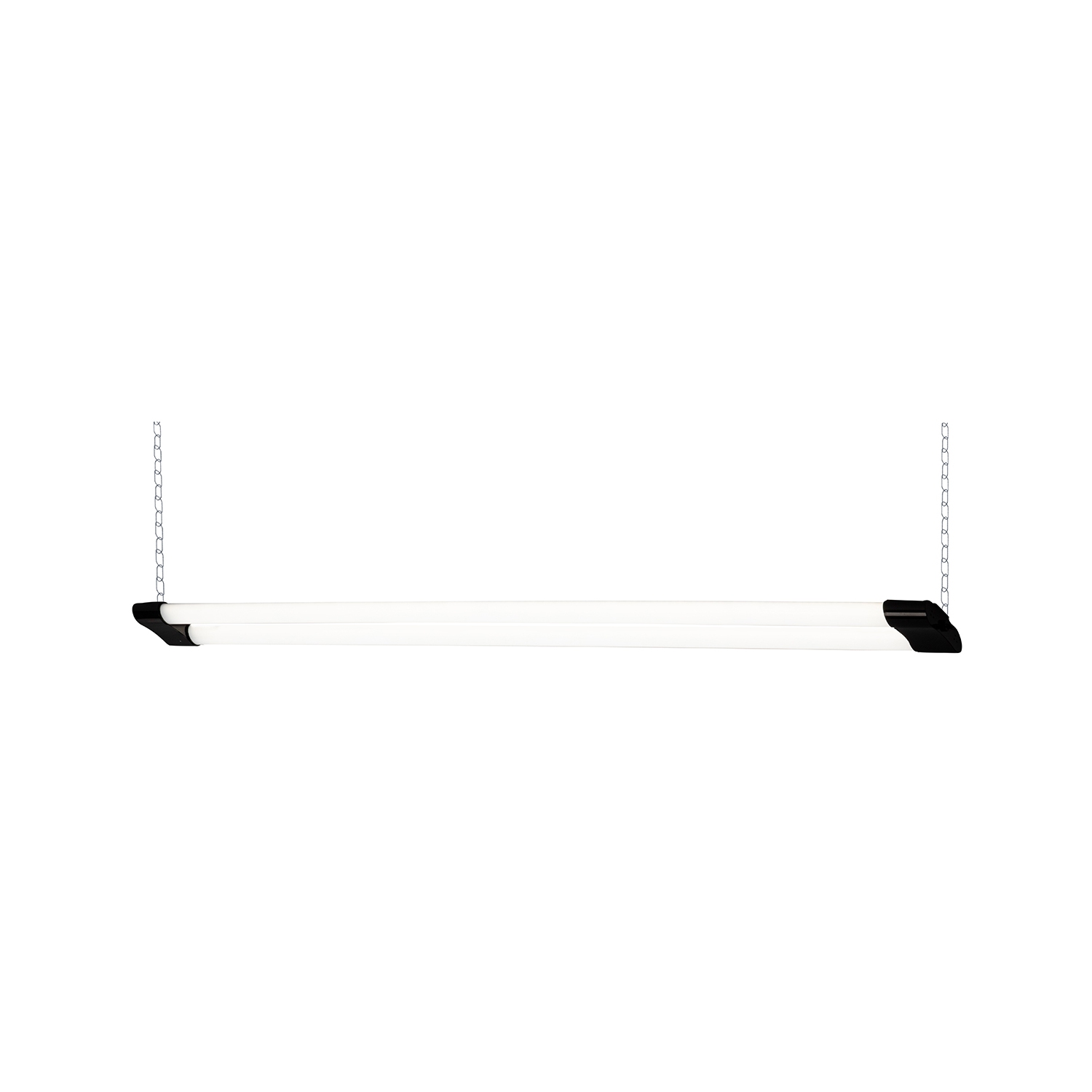 BAZZ PSHOP3BK Linkable Integrated LED Shop Light 40 Watts 4000 Lumens 4000K Daylight LED Garage Shop Light with Power Cord, Hanging or Flush Mount, White/Black