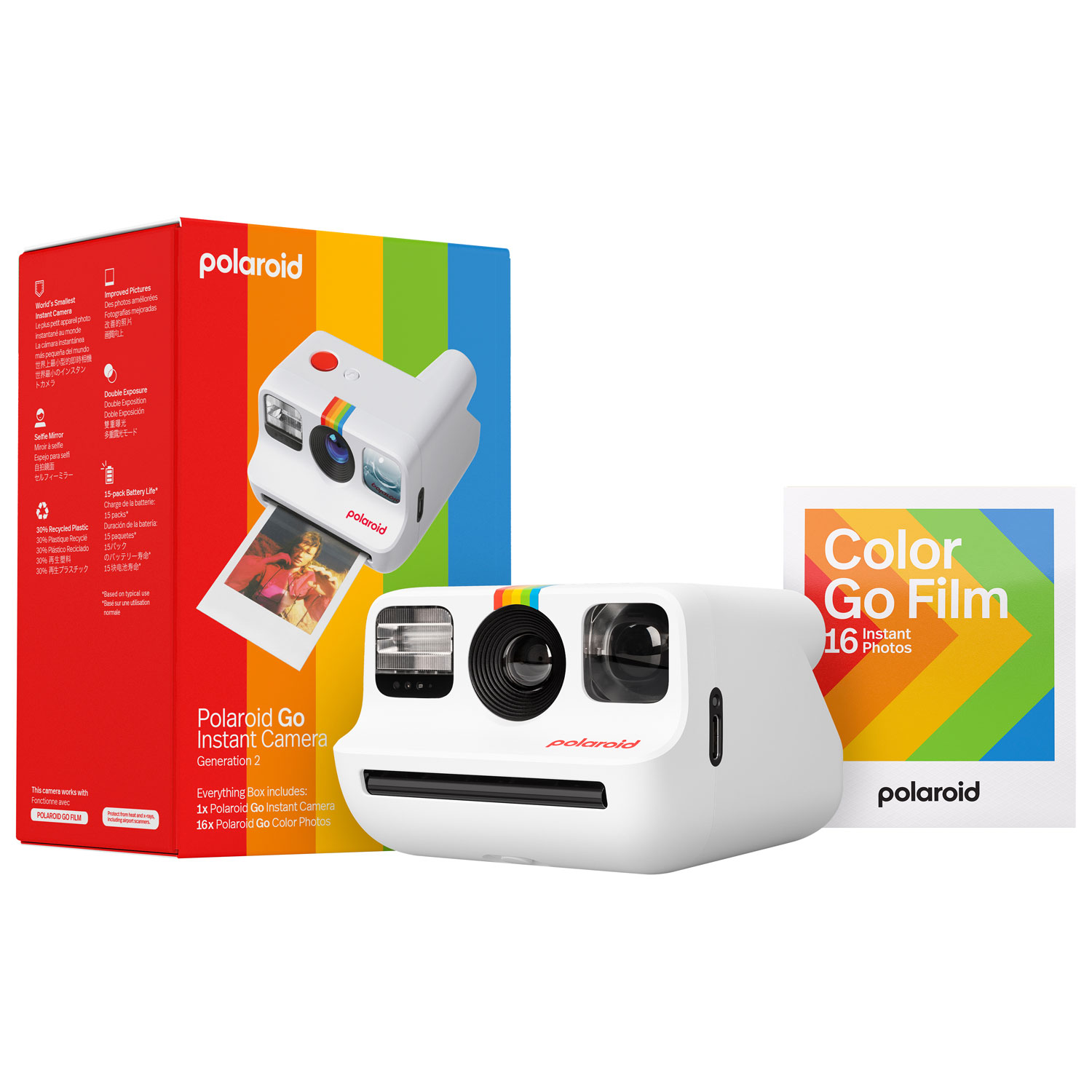 Polaroid Go Generation 2 Instant Camera Everything Box - White