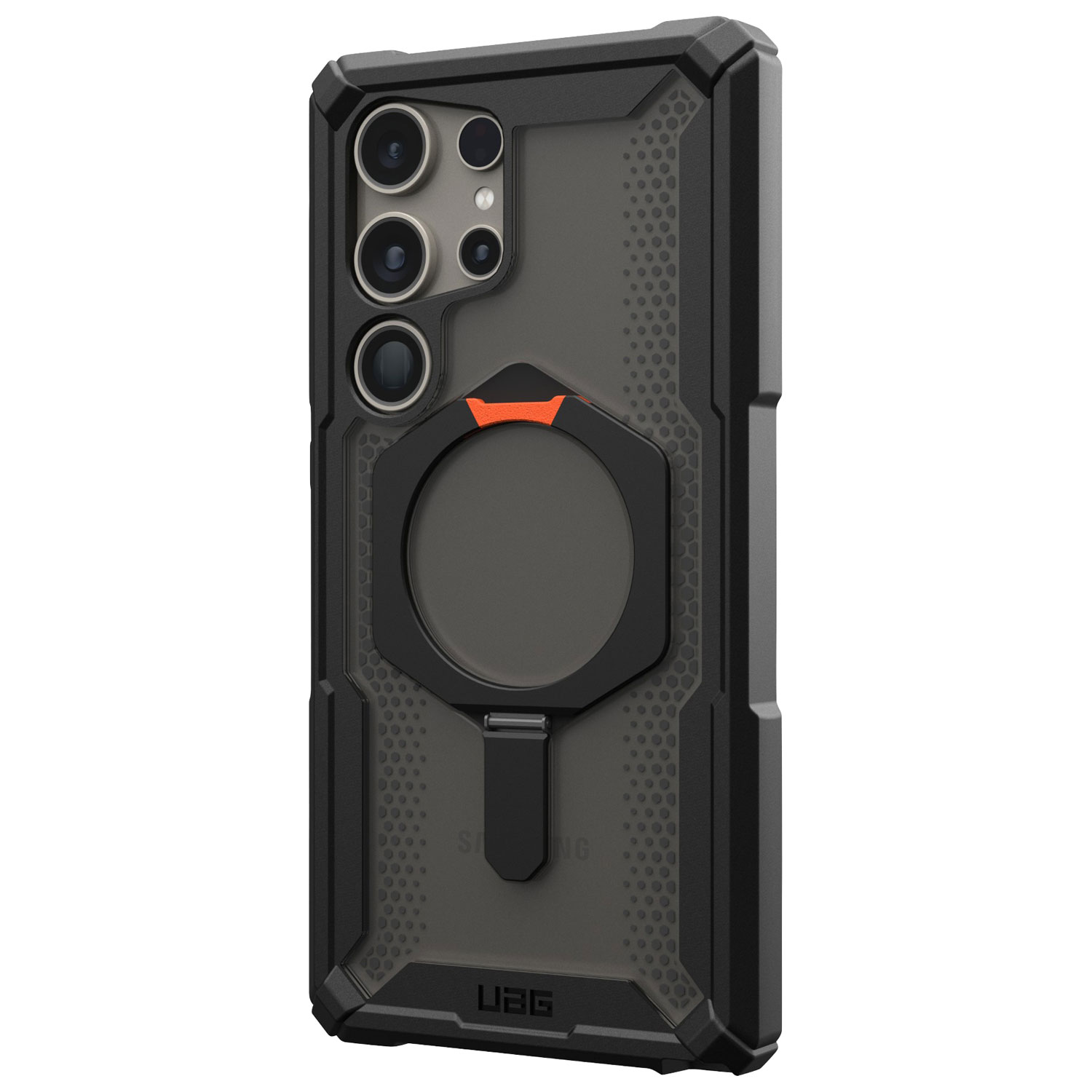 UAG Plasma XTE Fitted Hard Shell Case for Galaxy S24 Ultra - Black/Orange