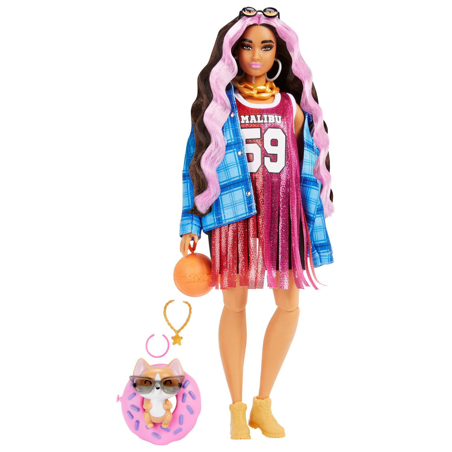 Mattel Barbie Extra Basketball Jersey Doll & Accessories