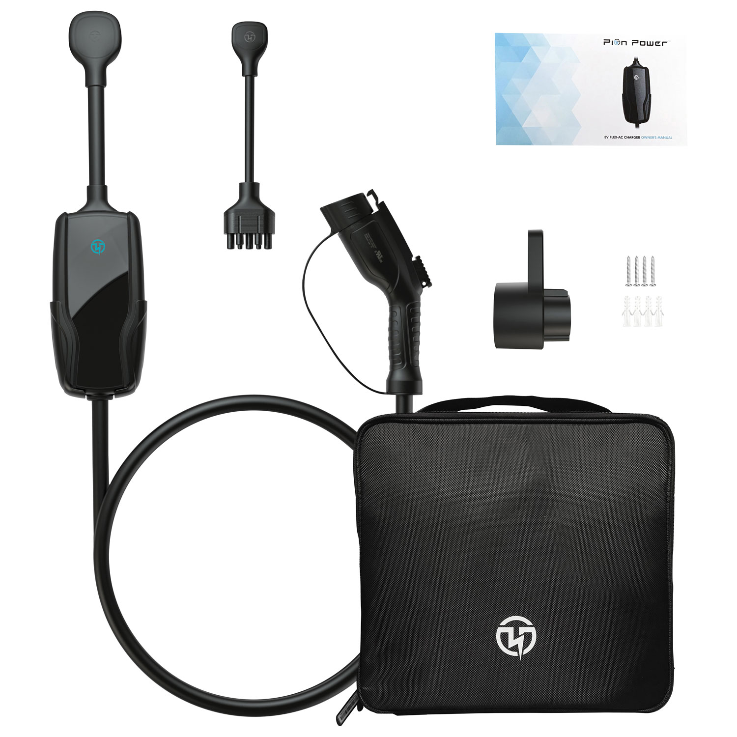 Pion Power Flex-AC 40A Level 2 Portable Smart Electric Vehicle Charger - Black