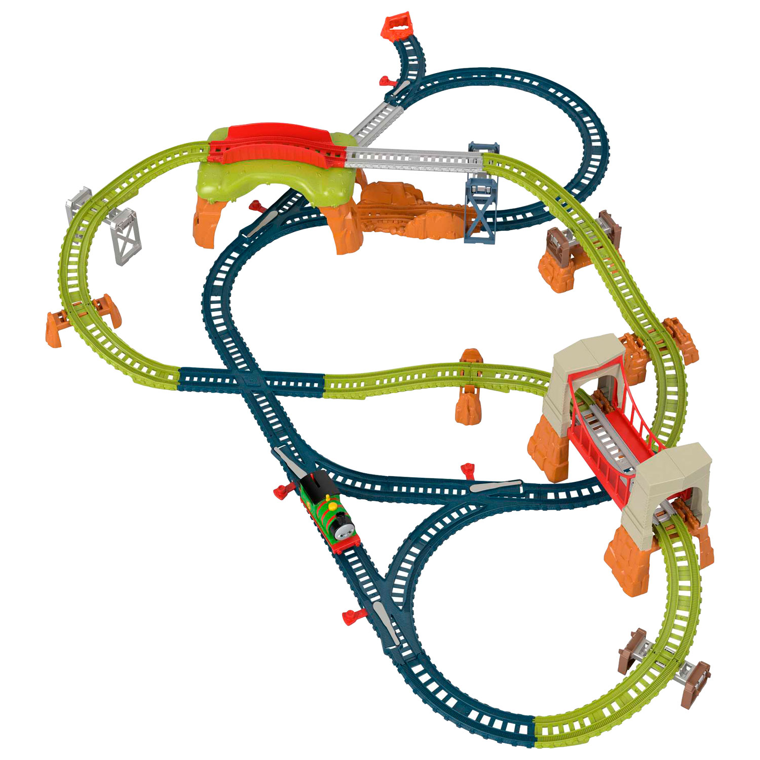 Mattel Thomas & Friends Track Master: Percy 6-In-1 Builder Set