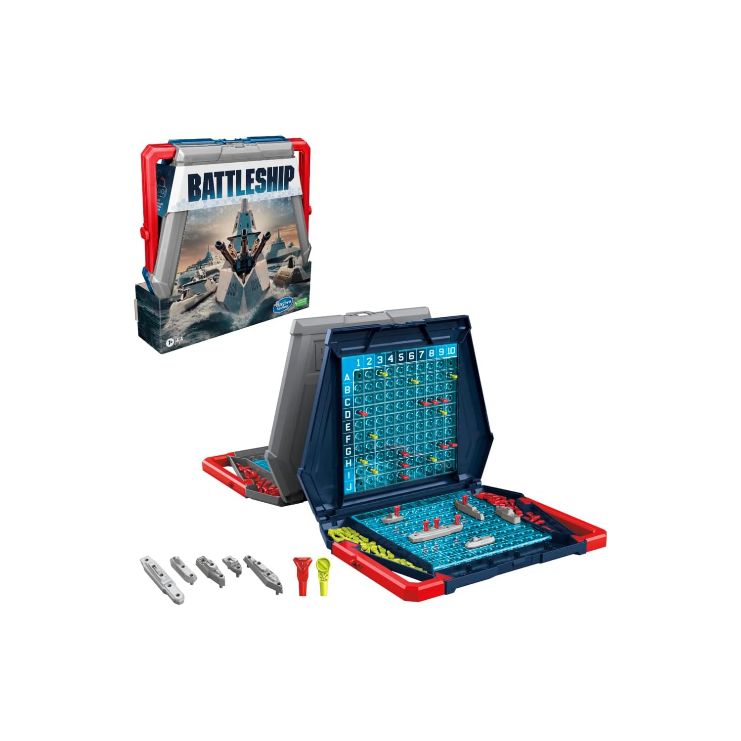 Jeu de société classique Battleship de Hasbro Gaming, jeu de stratégie pour enfants de 7 ans et plus, jeu amusant pour enfants de 2 à 6 joueurs