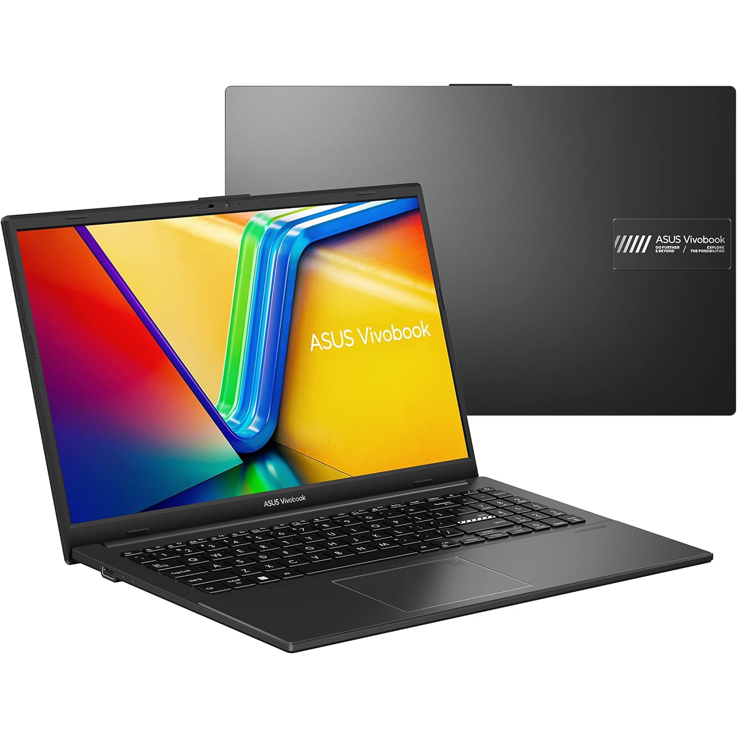 ASUS Vivobook Go 15 Laptop, 15.6” FHD Display, AMD Ryzen 5 7520U Processor, 16GB RAM, 512GB SSD, Windows 11 Home, Mixed Black, E1504FA-AS51-CA