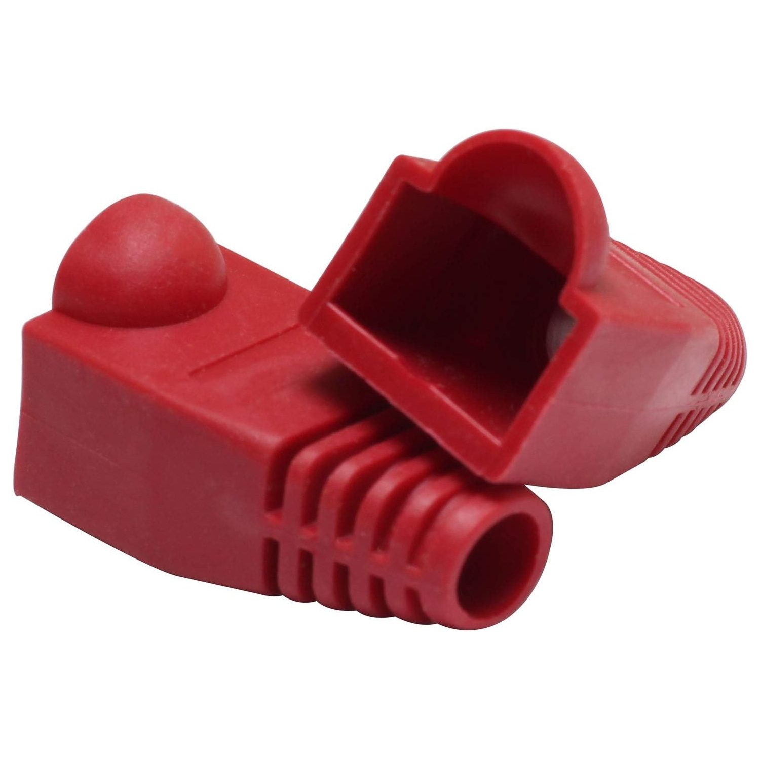 100PCS Red CAT5E CAT6 RJ45 Ethernet Network Cable Strain Relief Boots Cable Connector Plug Cover