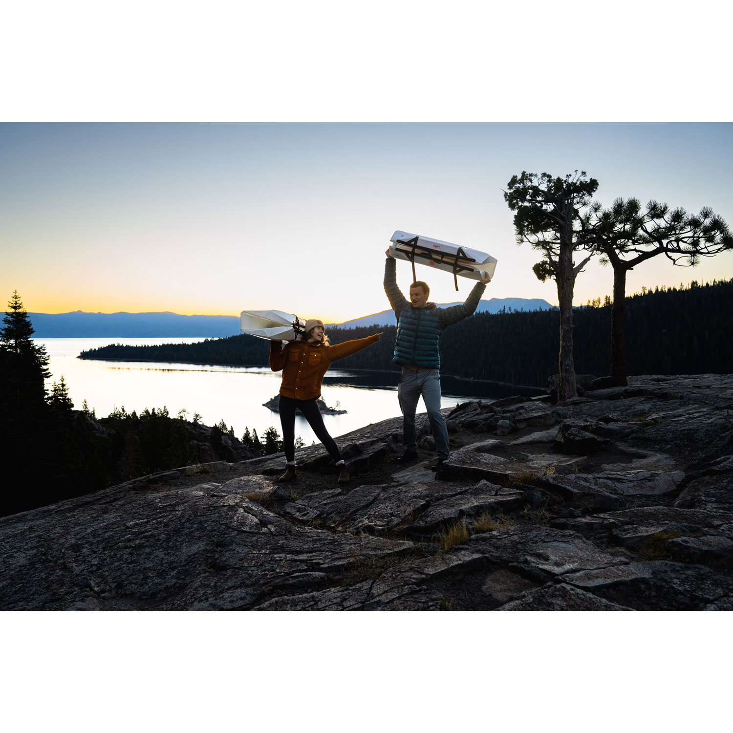 Oru Kayak Lake 9 ft. Foldable Kayak with Paddle - White