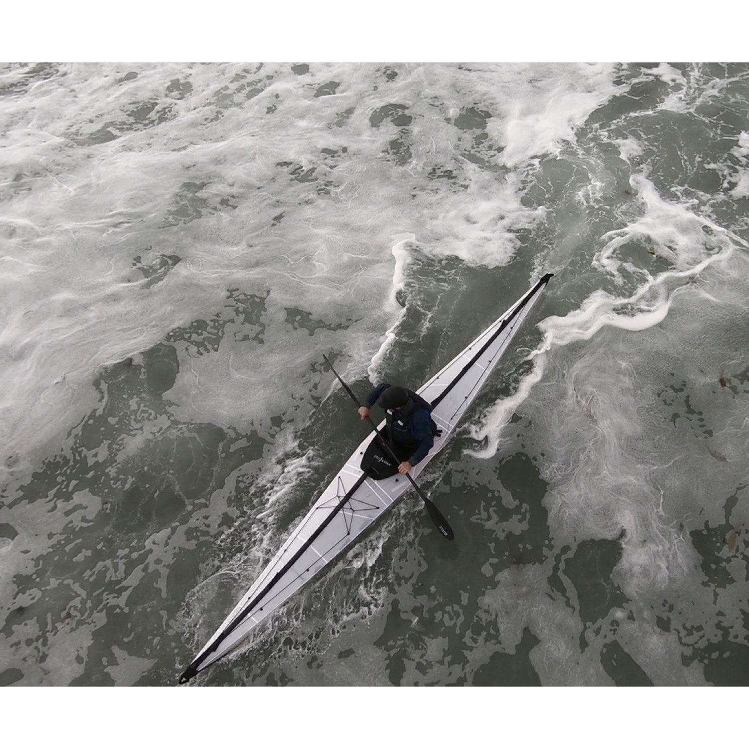 Oru Kayak Coast XT 16 ft. Foldable Kayak with Paddle - White