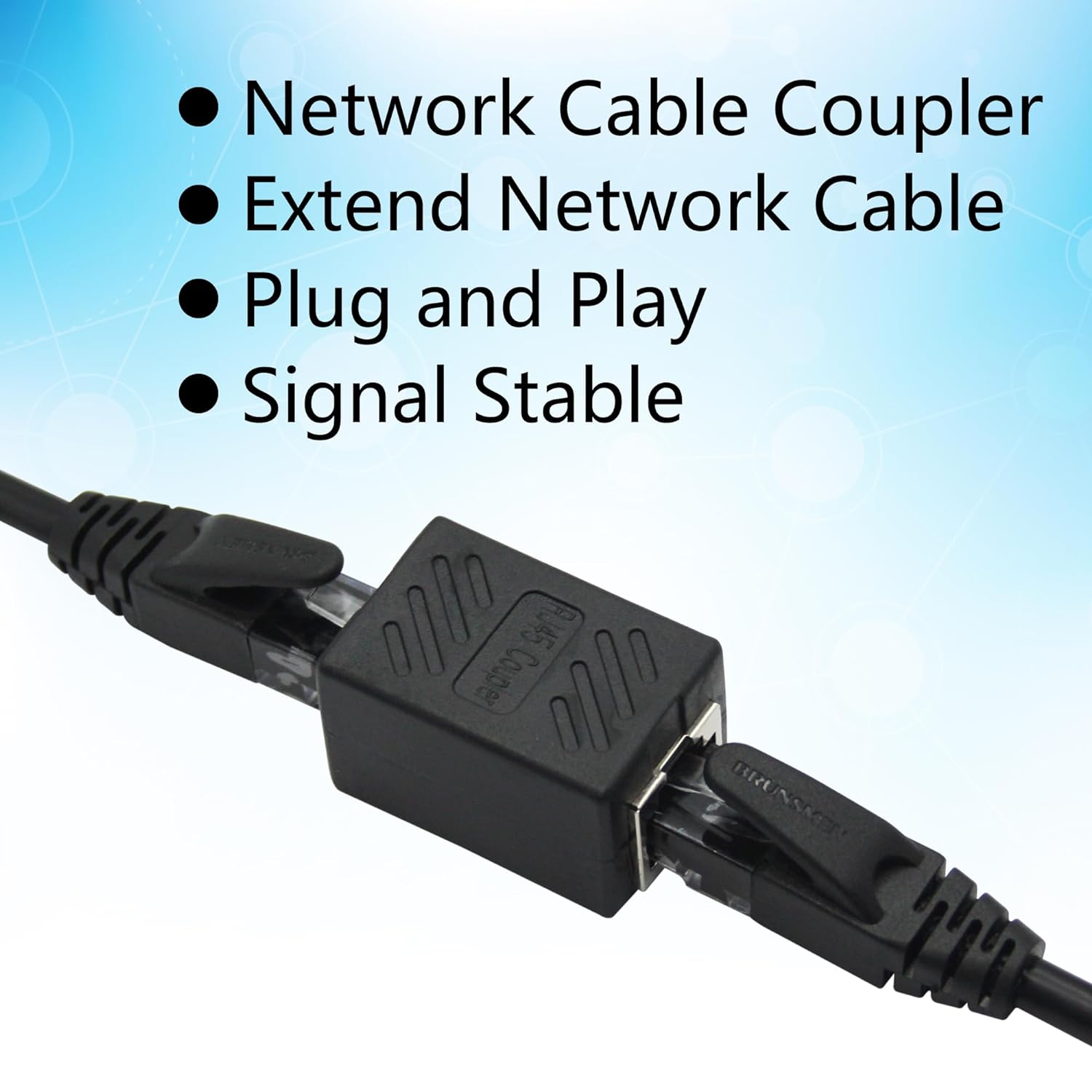 RJ45 Cat6 Coupler Ethernet Extender,Straight Through Ethernet Cable Extender Adapter cat6 cat5e cat5 Female to Female