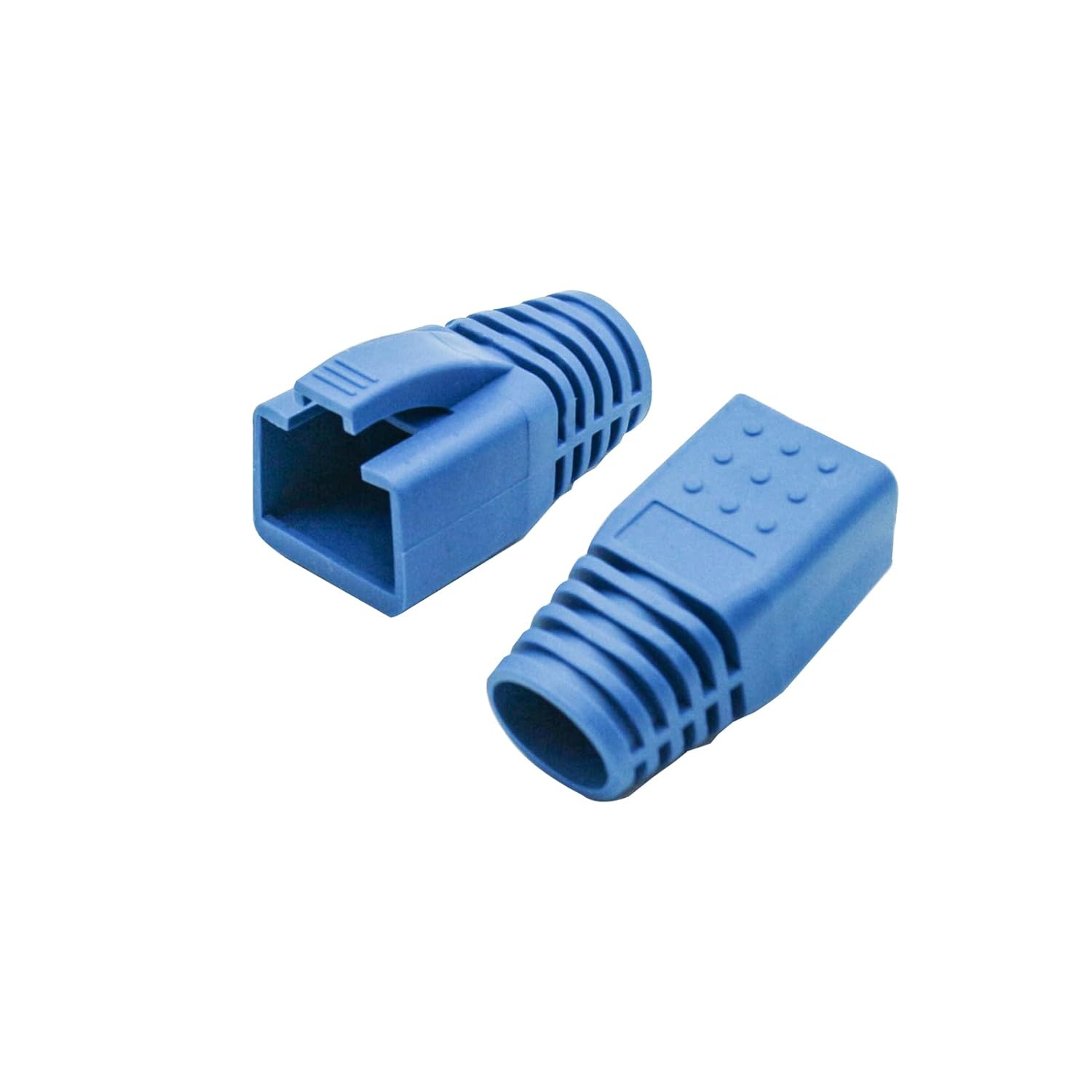 Soft Plastic Ethernet RJ45 Cable Connector Boots Cover Network Strain Relief Boots CAT6A CAT7 CAT8 100PCS