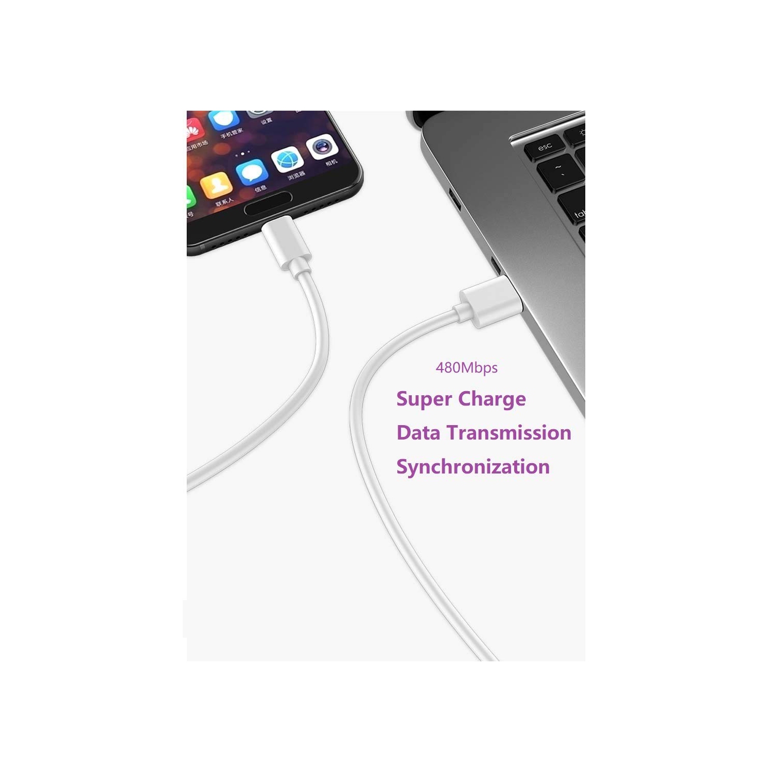 Super Charging Cable Replacement for Huawei P30 Pro 5A Supercharge USB Type  C Cable, 3.3FT Super Fast Charge Type-C Cable for Huawei P20 Pro, Mate 20