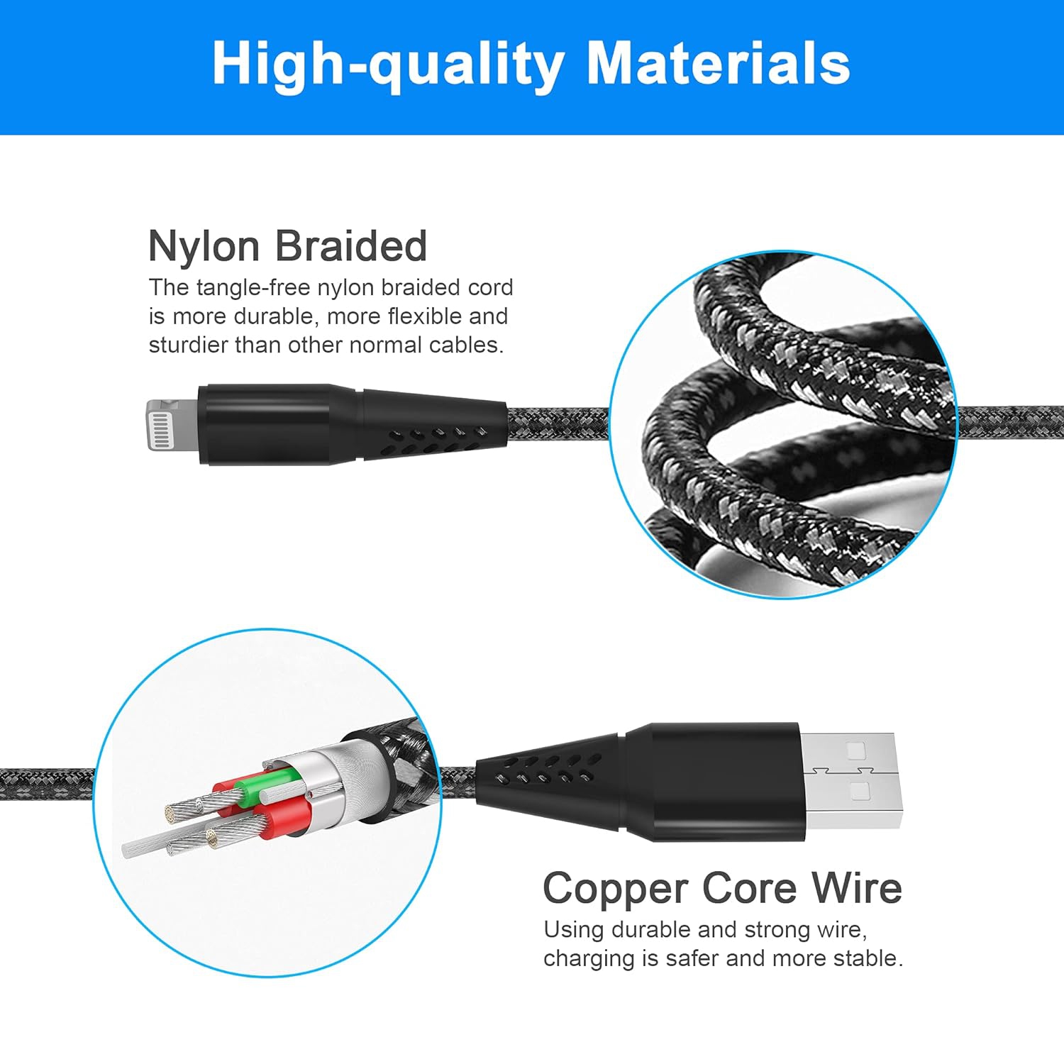 iPhone Charger 20FT/6M [Apple MFi Certified] Lightning Cable Extra Long  iPhone Charging Cord Nylon Braided Fast Apple Charger Cable 2.4A for iPhone  12
