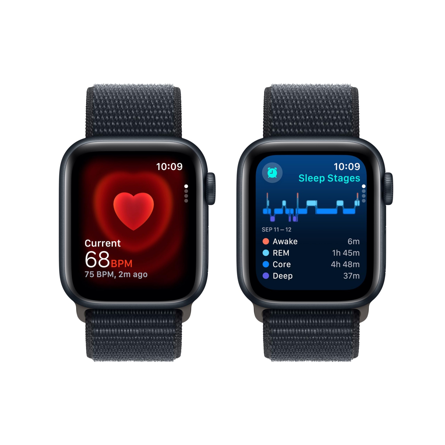 Apple Watch SE (2nd Gen) [GPS 40mm] Smartwatch with Midnight 