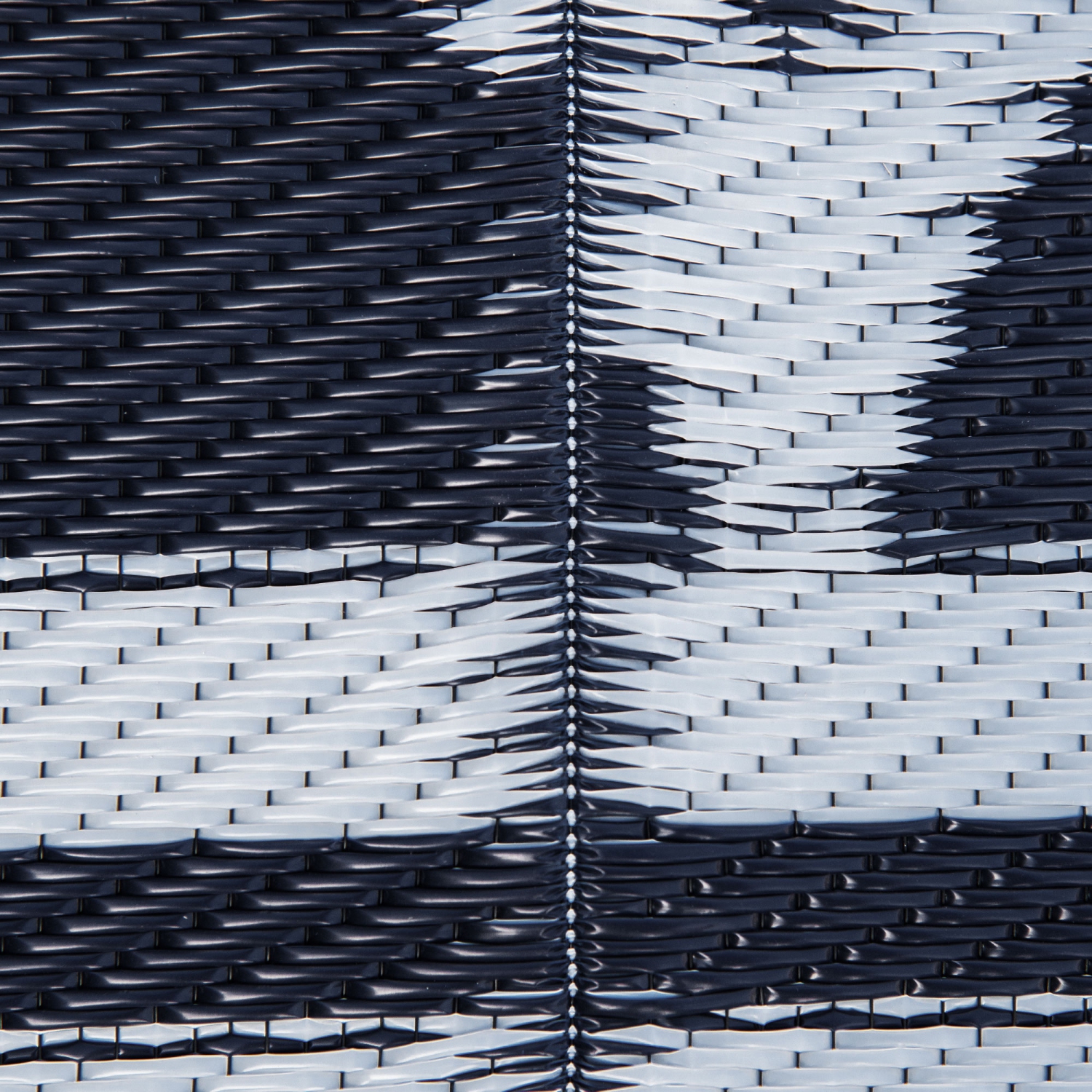 Outsunny Reversible Outdoor RV Rug, 9' x 12' Patio Floor Mat, Plastic Straw Rug for Backyard, Deck, Picnic, Beach, Camping, Dark Blue and White