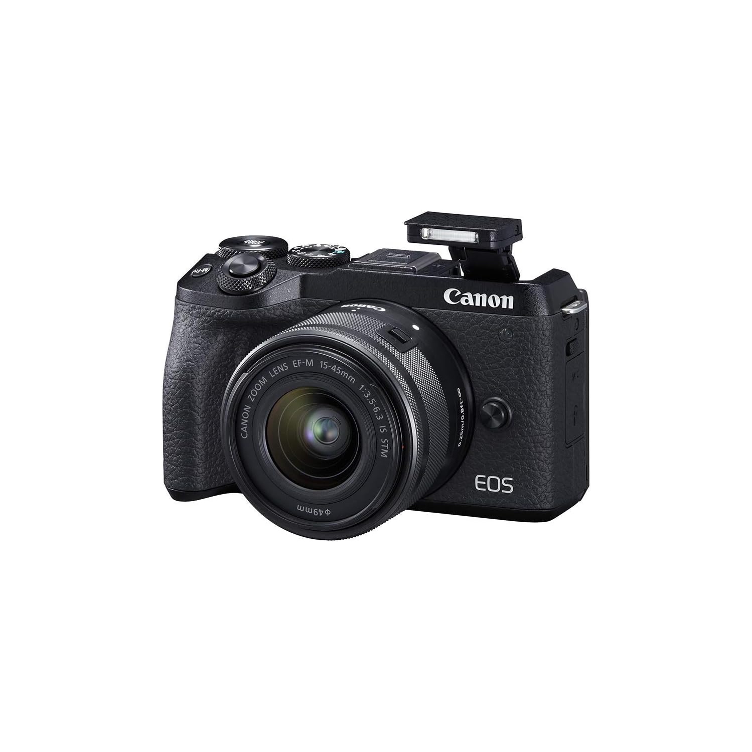 Canon EOS M6 Mirrorless Digital Camera with 15-45mm Lens (Black) (1724C011) - Starter Bundle