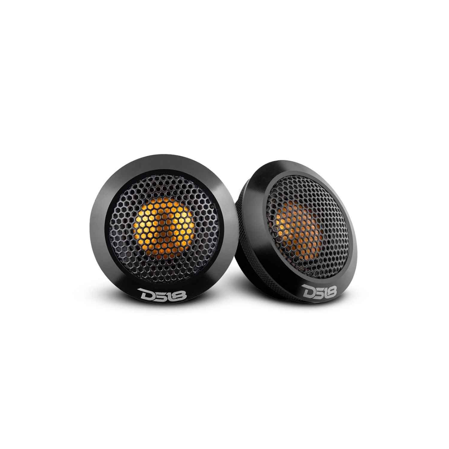 DS18 DTX 2.2" 60W Peak 4-Ohms Car Audio Titanium Dome Tweeter w/ Aluminum Body