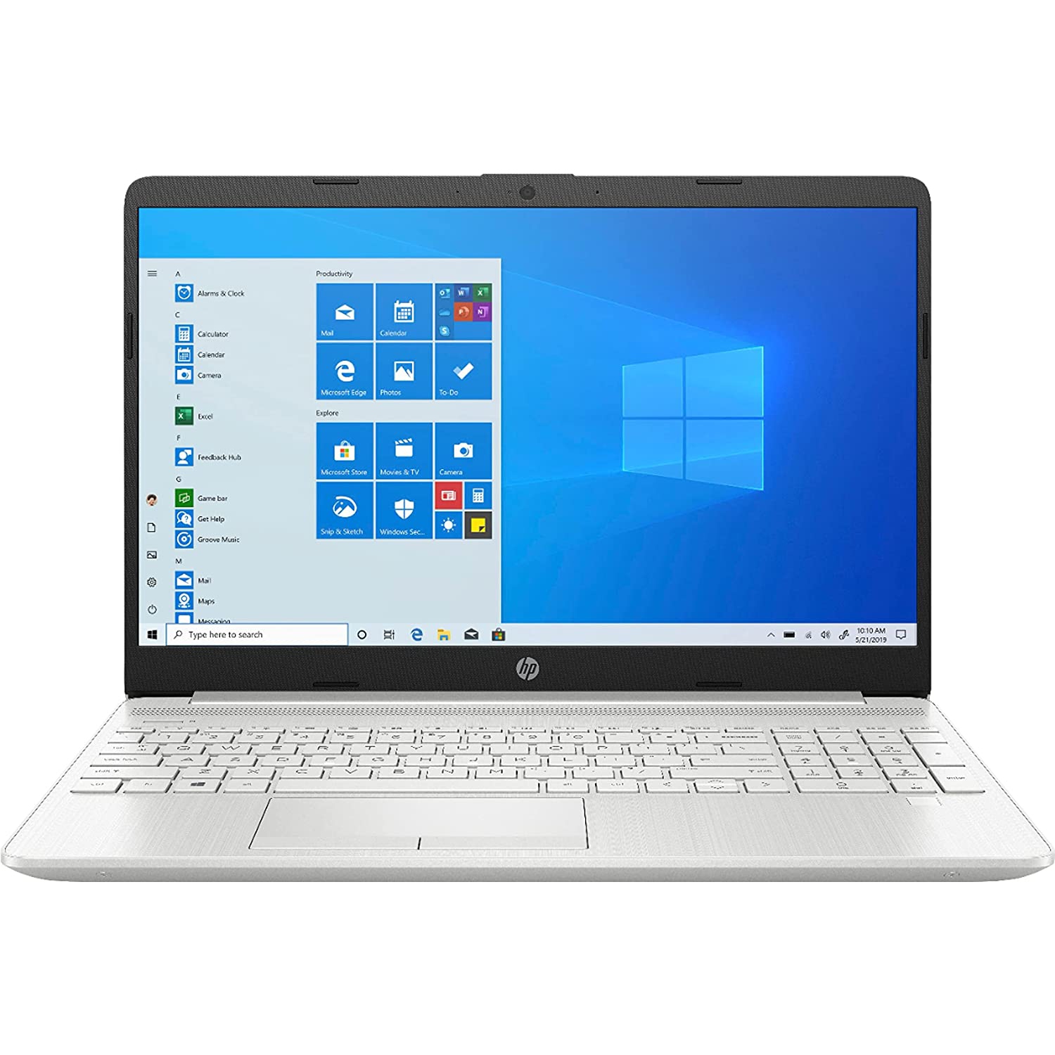 HP Laptop PC 15.6" Full HD Intel Core i3-1215U 8GB 256GB Windows 11 Home Silver