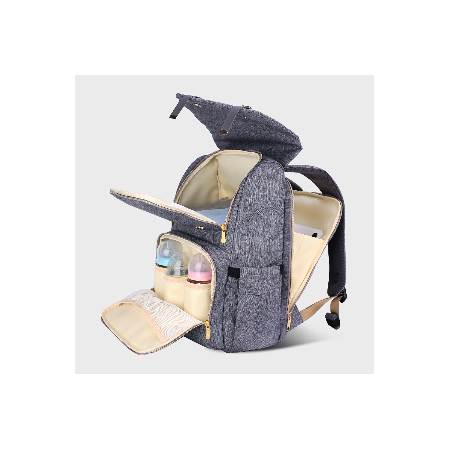 Sunveno Canvas Diaper Bag Backpack