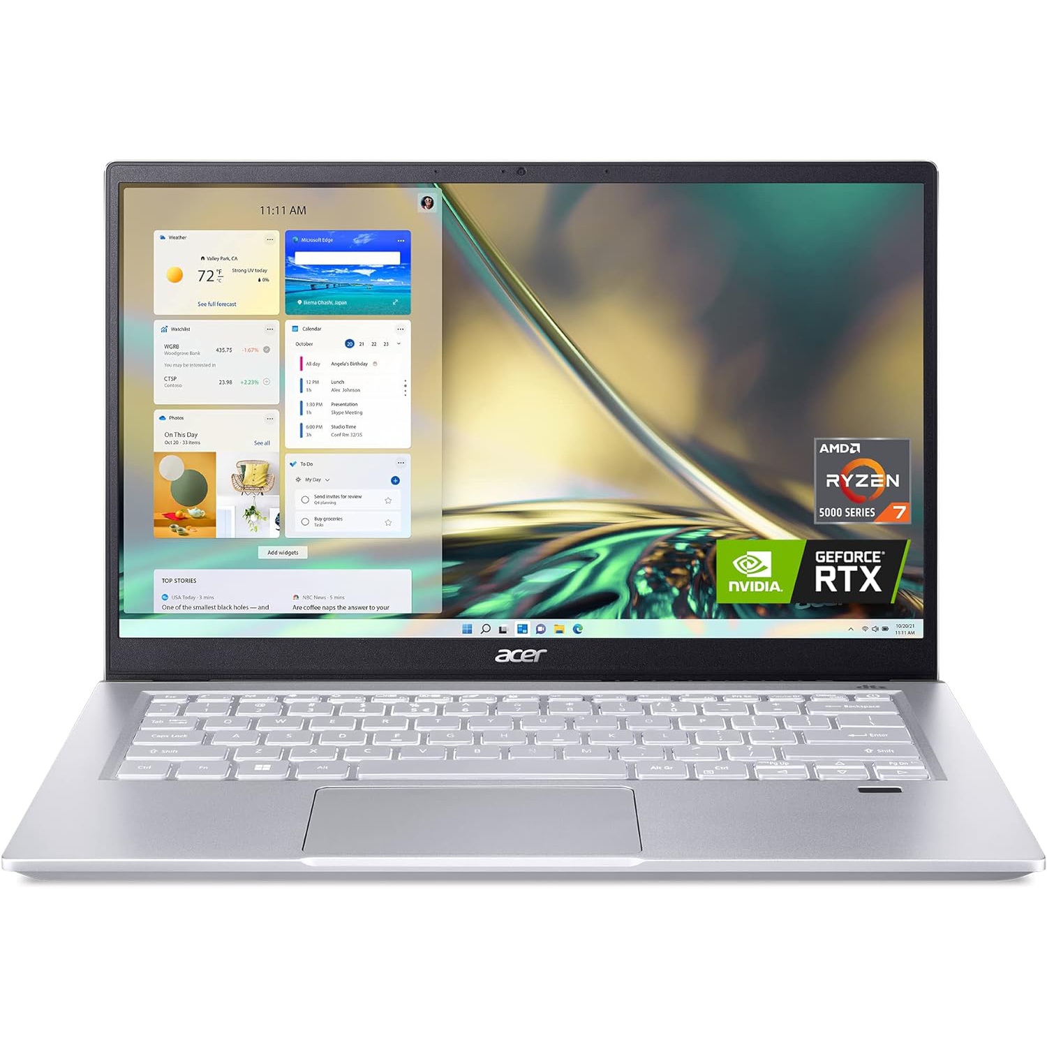 Acer Swift X 14" FHD Laptop, AMD Ryzen 7 5825U, NVIDIA GeForce RTX 3050Ti, 16GB RAM, 512GB SSD, Windows 11 Home