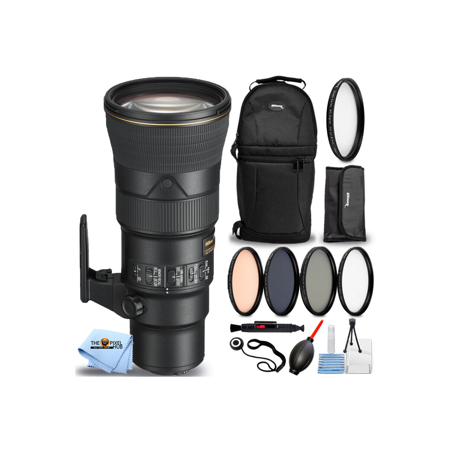 Objectif AF-S VR ED NIKKOR 500&nbsp;mm f/5,6E PF 20082 à 9PC mm de Nikon