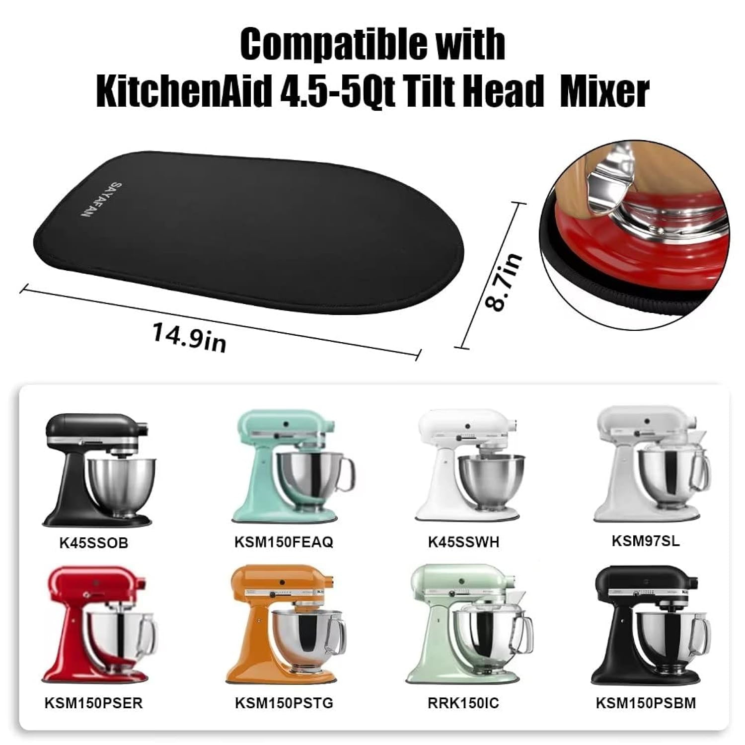 Kitchenaid Mixer Mover Artisan Stand Mixer blender Anti-Slip Pad