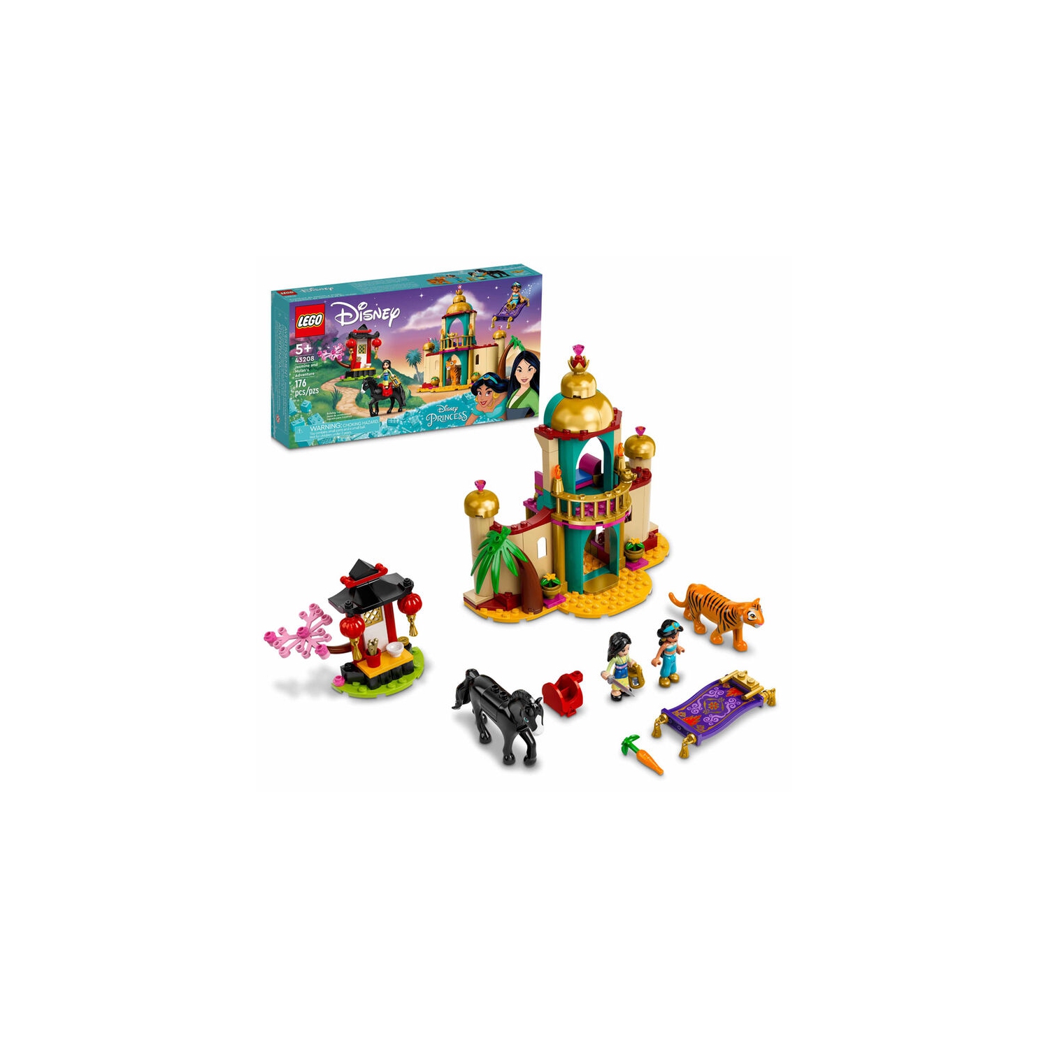 LEGO Disney Jasmine and Mulan's Adventure 43208 Building Kit