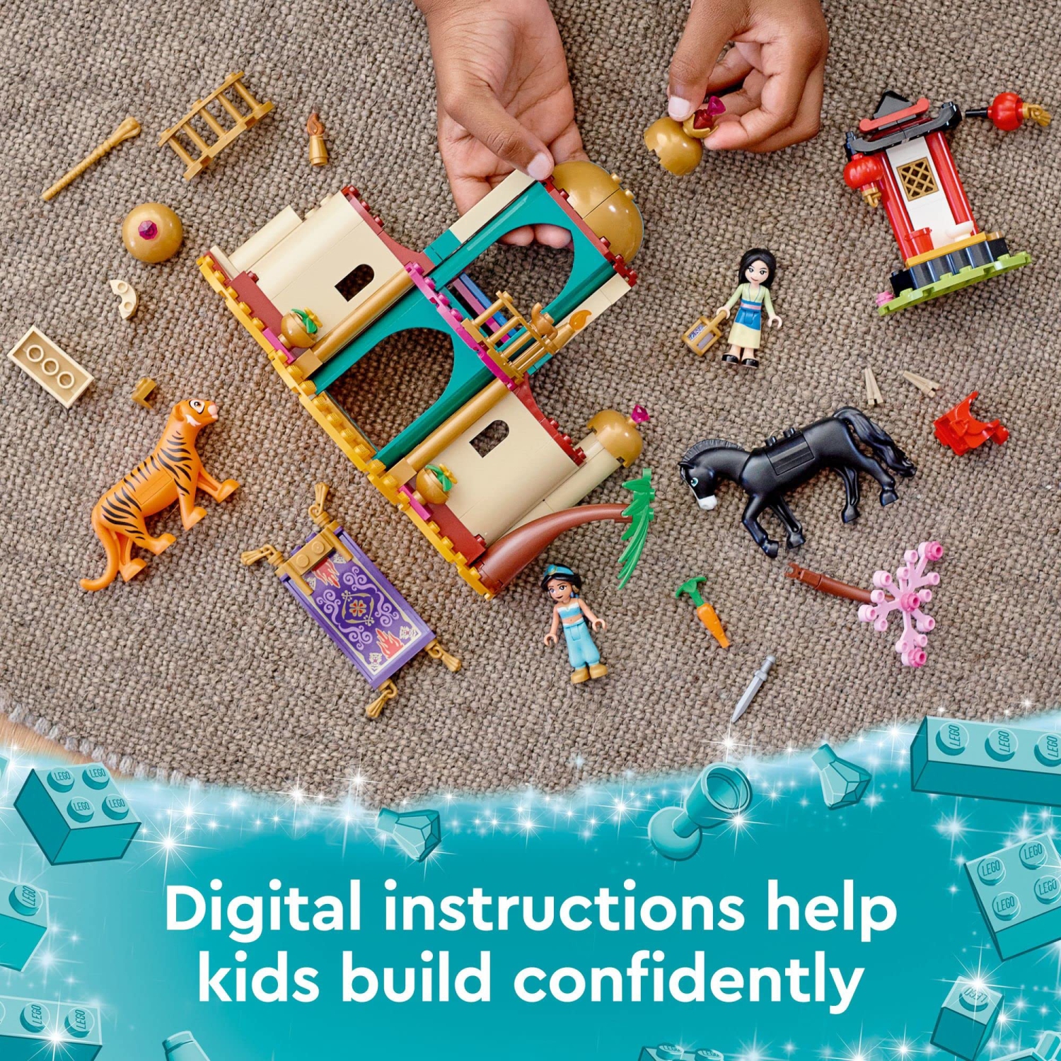 LEGO Disney Jasmine and Mulan's Adventure 43208 Building Kit