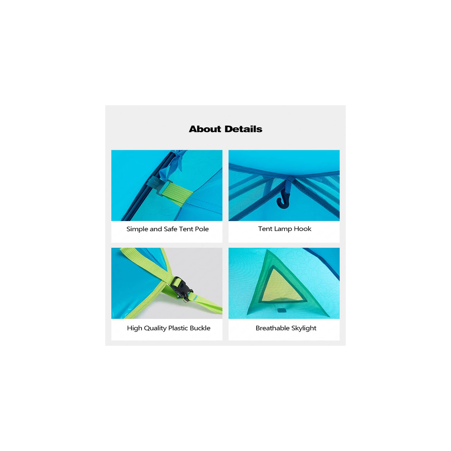 Tente de poteau en aluminium Naturehike série P | Tente de camping avec sac à dos et randonnée