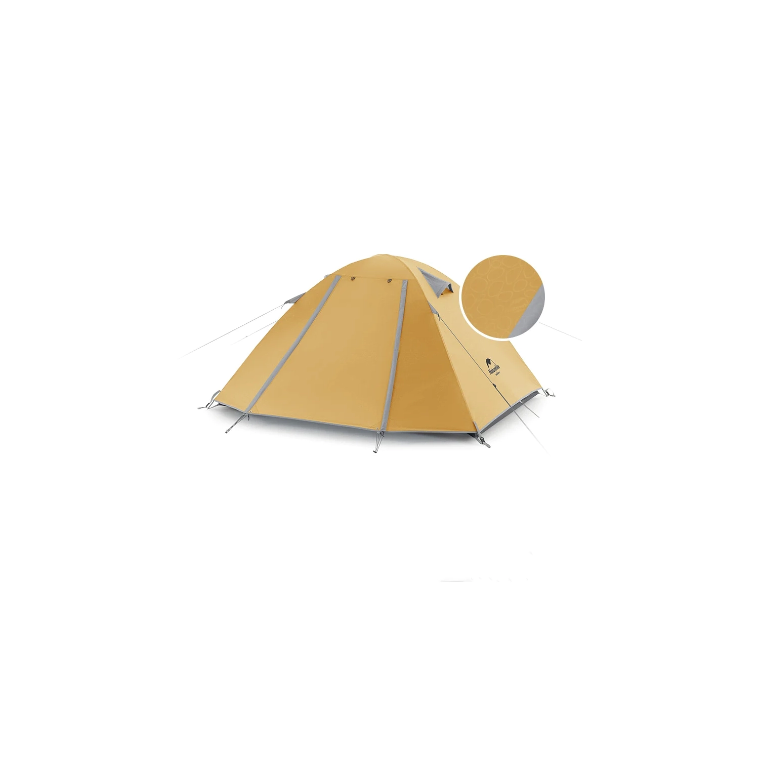 Naturehike P-Series Aluminum Pole Tent | Tent Camping Backpacking & Hiking(Yellow)