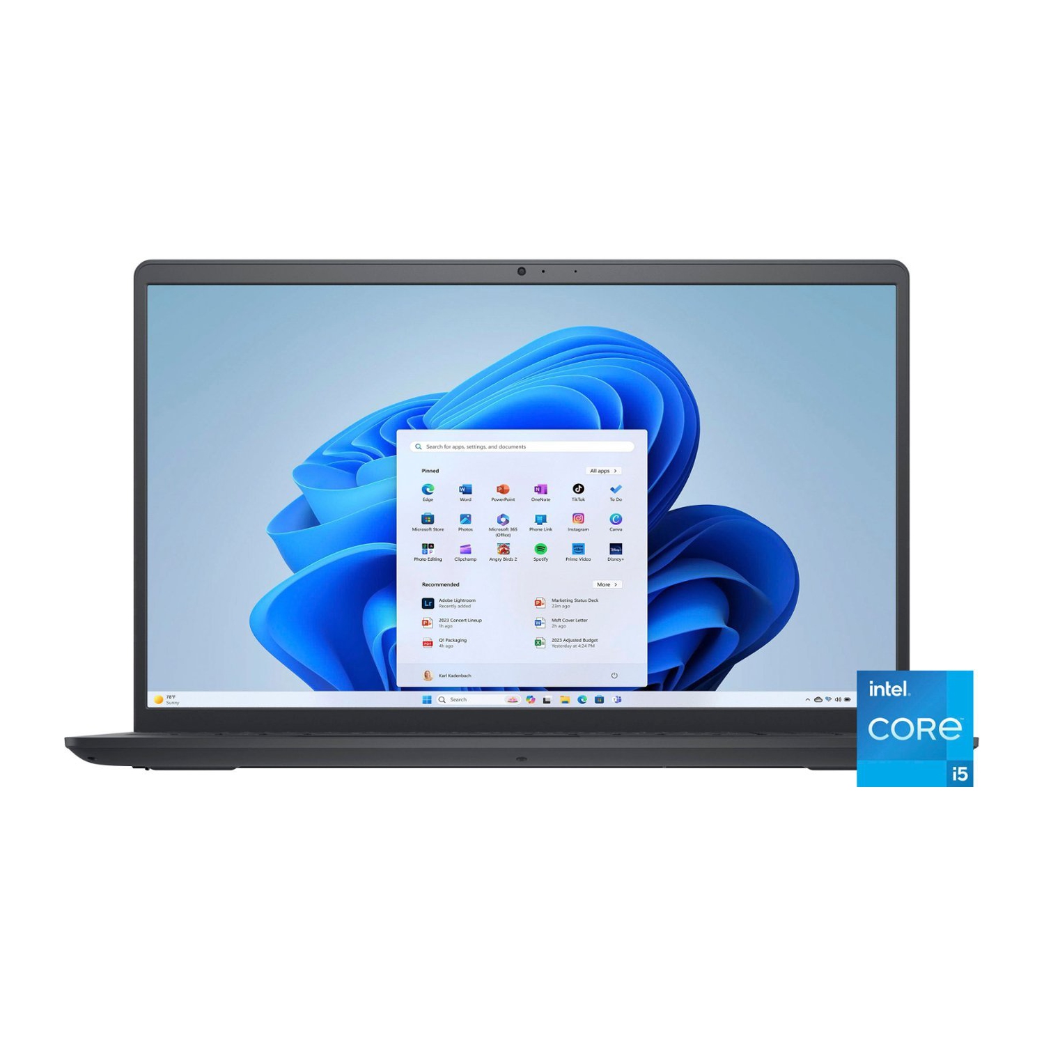 Dell - Inspiron 15.6" 3520 FHD 1920 x 1080 Touch Screen Laptop - Intel Core i5 - 8GB Memory - 256GB SSD PCIE - Carbon Black - Windows 11 Home S mode