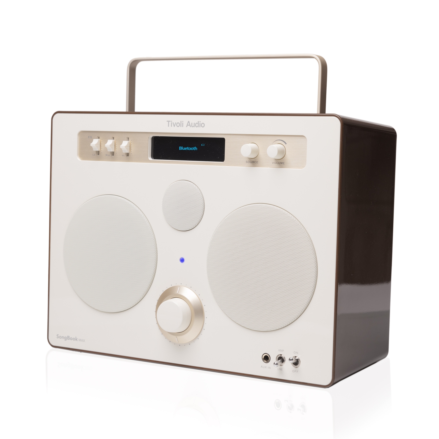 Livre de chansons audio Tivoli MAX, Système de son Bluetooth Premium avec FM, Entrée auxiliaire 1/4" et préampli intégré