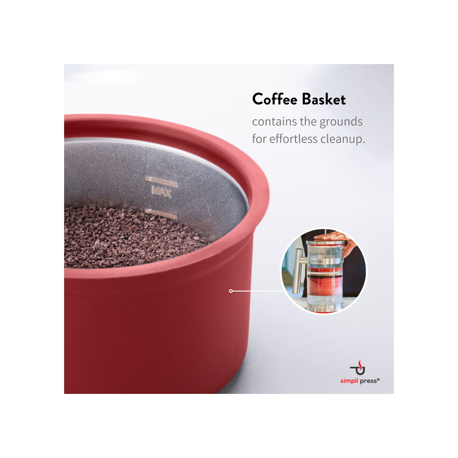 Simpli Press French Press Coffee Maker