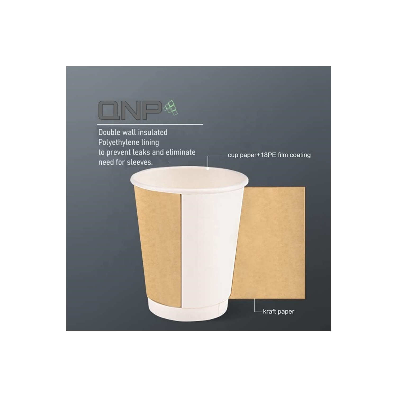 4oz Kraft Cups Double Wall -1000pcs/case