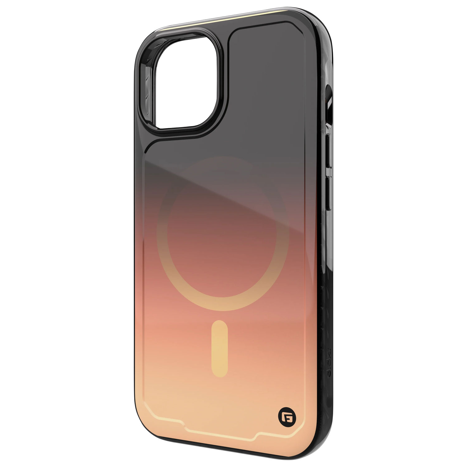 Clckr Onyx Fitted Hard Shell Case with MagSafe for iPhone 15 - Copper