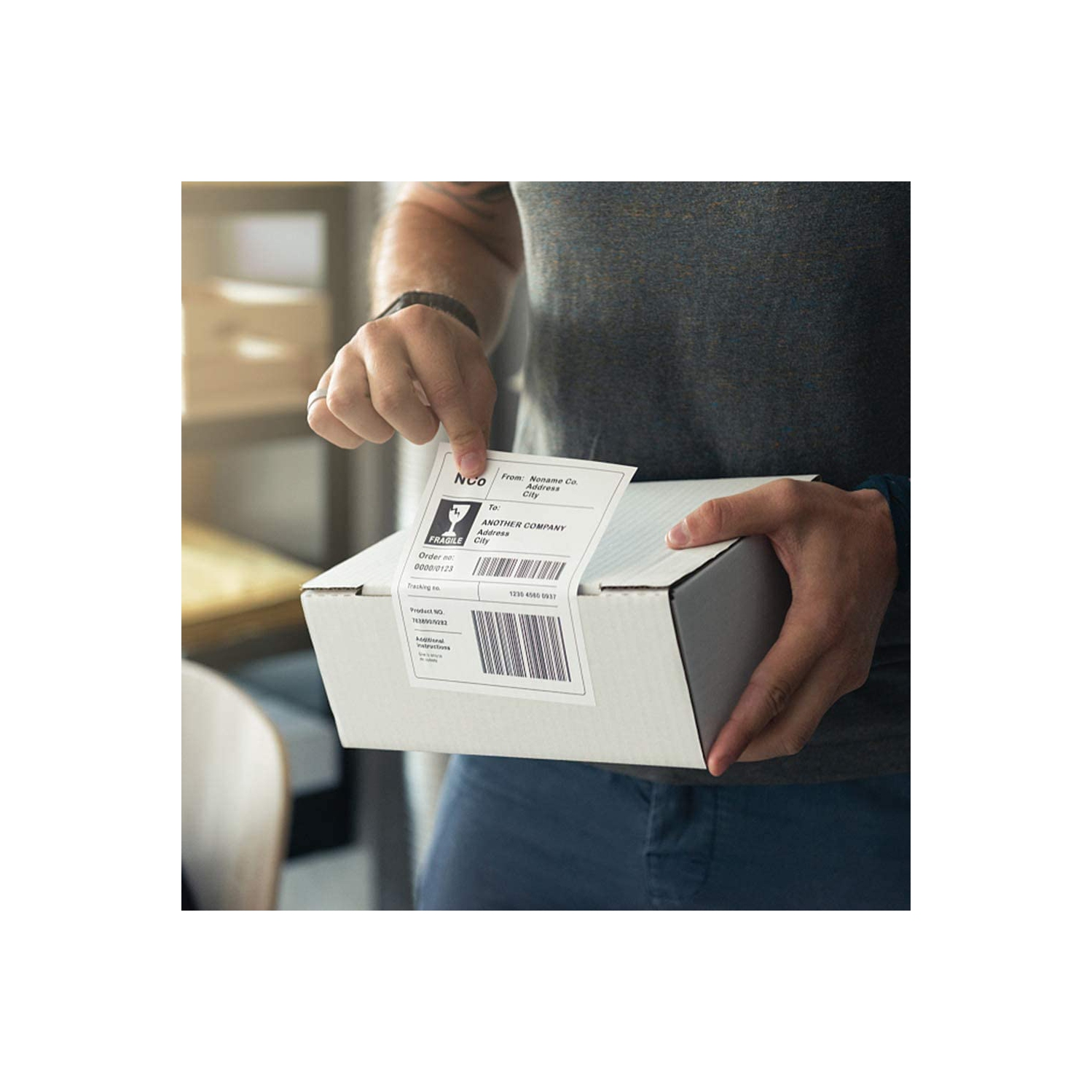 DYMO Compatible 1744907 4XL Labels 16 Roll Case