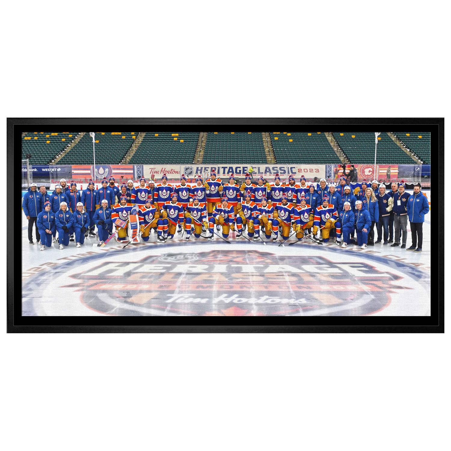 Frameworth Edmonton Oilers Heritage Classic Framed Canvas