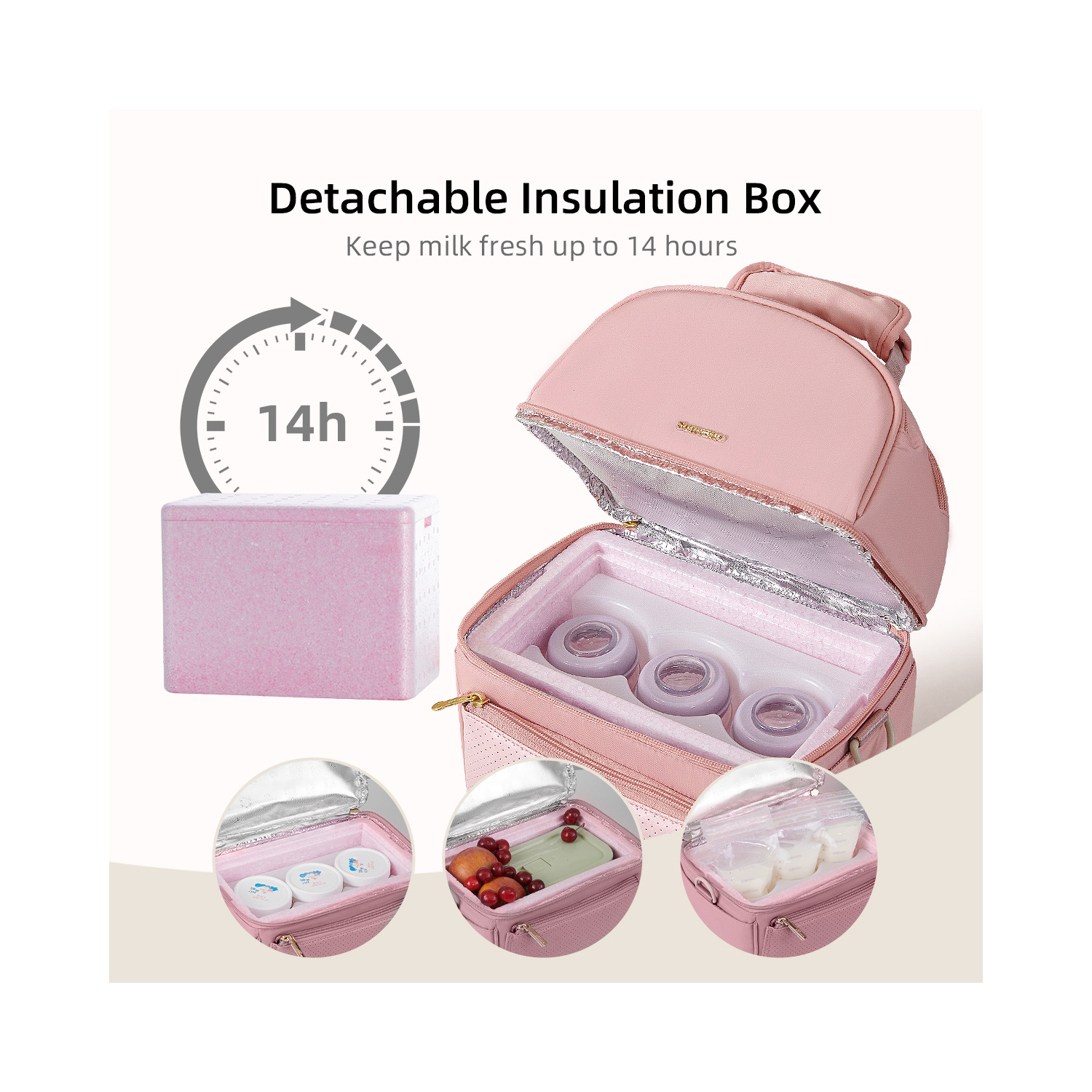 Sac-repas isotherme pour lait maternel de Sunven