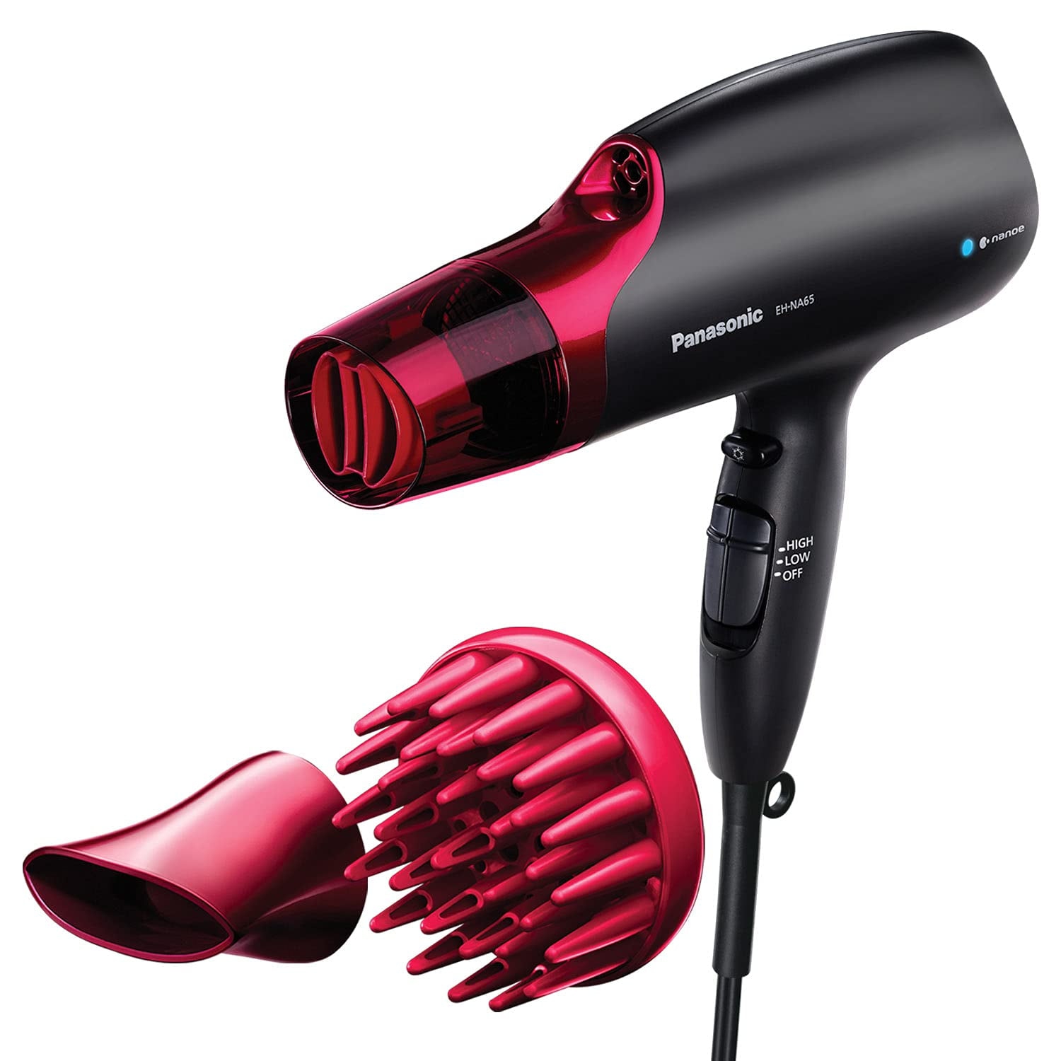 Panasonic EH-NA65-K Nanoe Hair Dryer, 1875 Watt Professional Blow Dryer