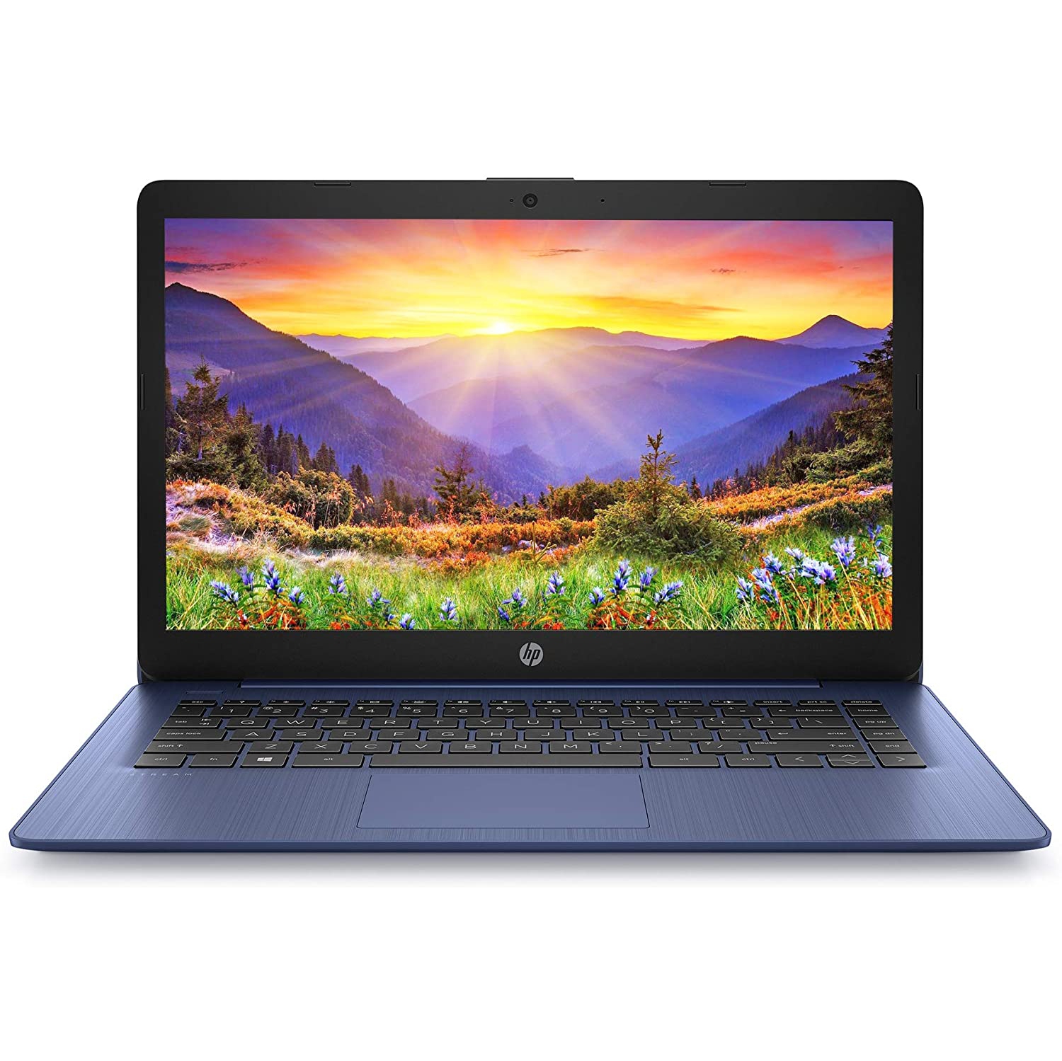 HP Stream 14" Laptop Intel Celeron N4120 4GB 64GB Office 365 1-yr Windows11 Blue Refurbished Good