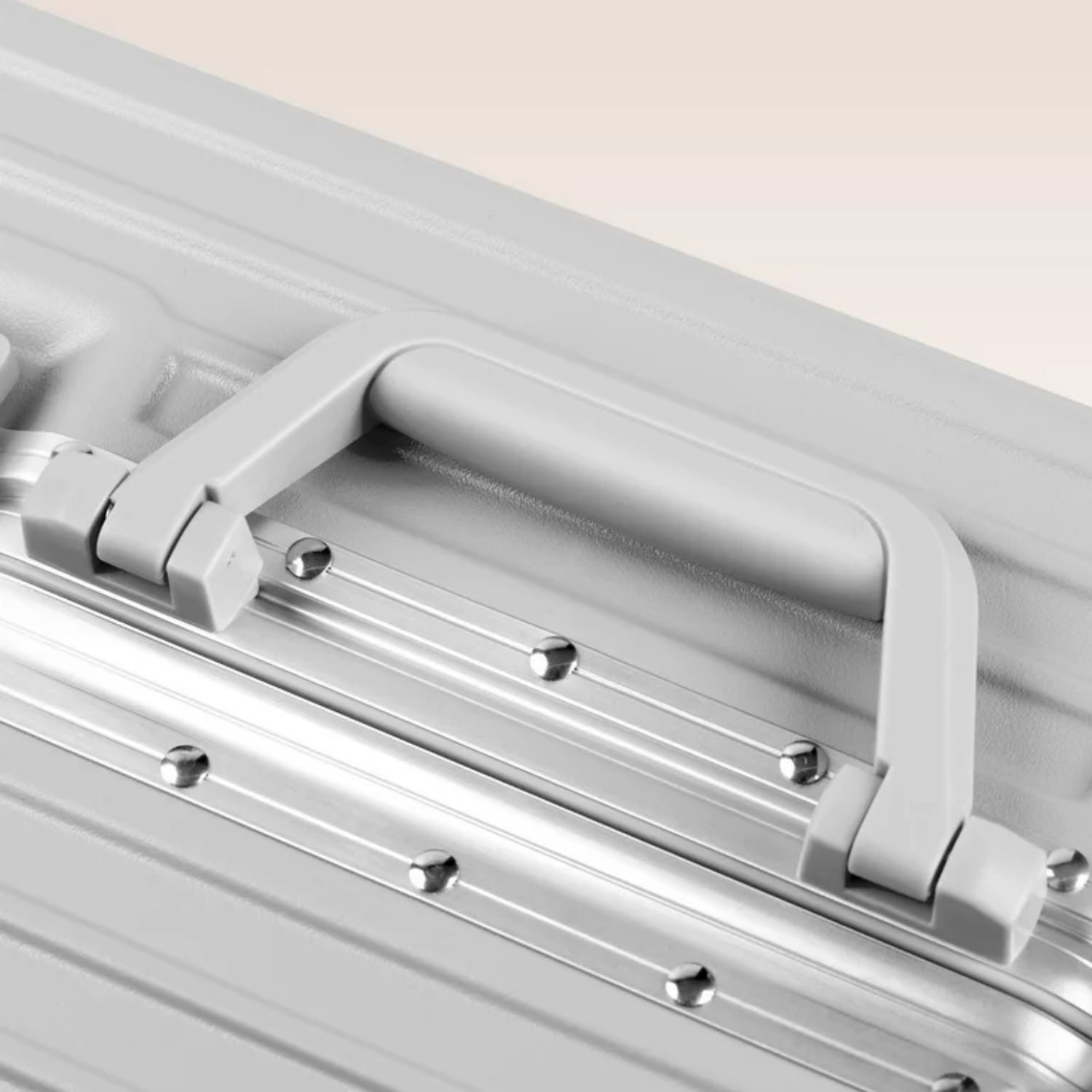 Bagage de cabine - cadre en aluminium, coque rigide en ABS PC, valises à roulettes, verrou TSA, pas de fermeture à glissière - 20 24 28 en argent