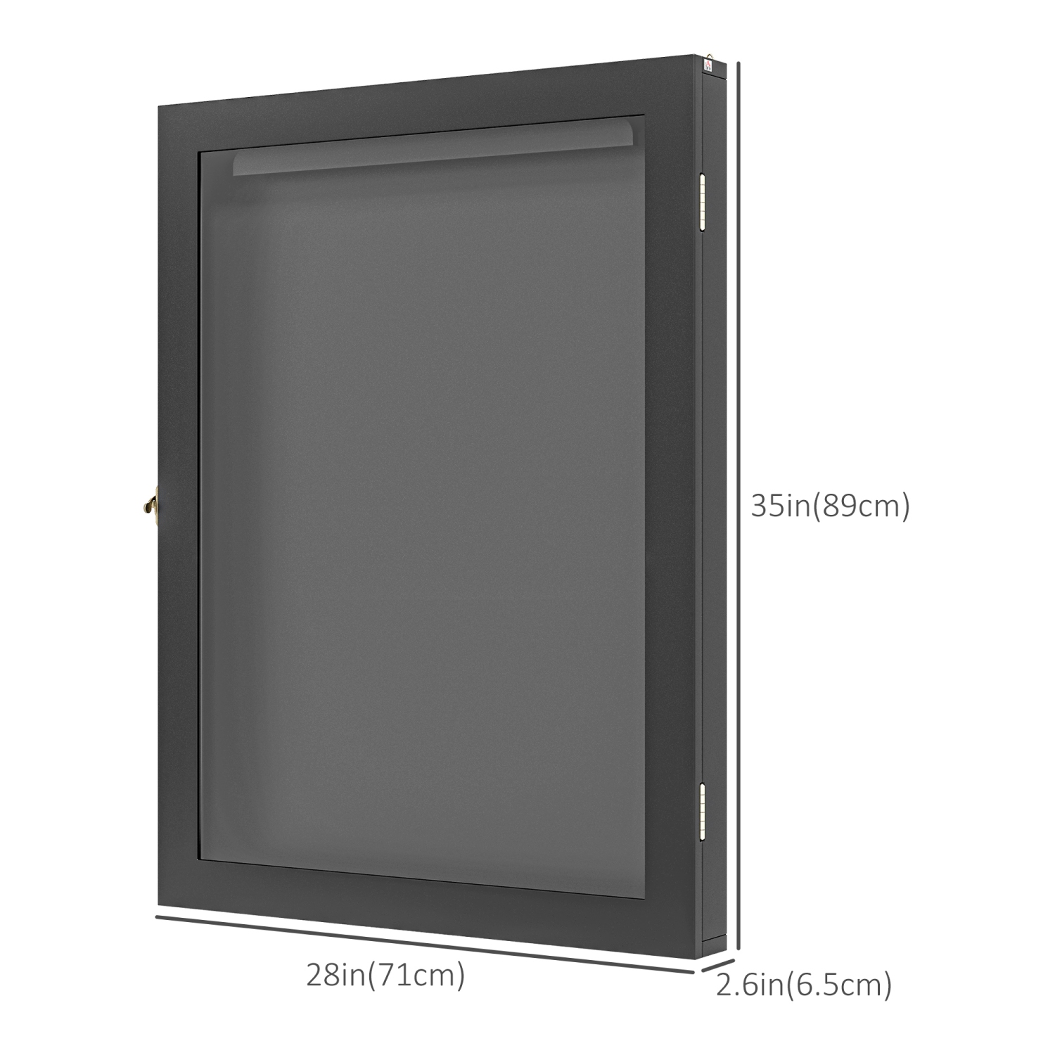 HOMCOM – cadre de présentation en jersey, boîte Shadow en acrylique pour chandail de football de basketball