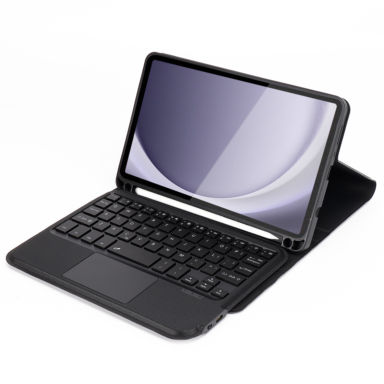 SaharaCase - Étui-clavier avec tapis de souris pour Samsung Tab A9 - Noir